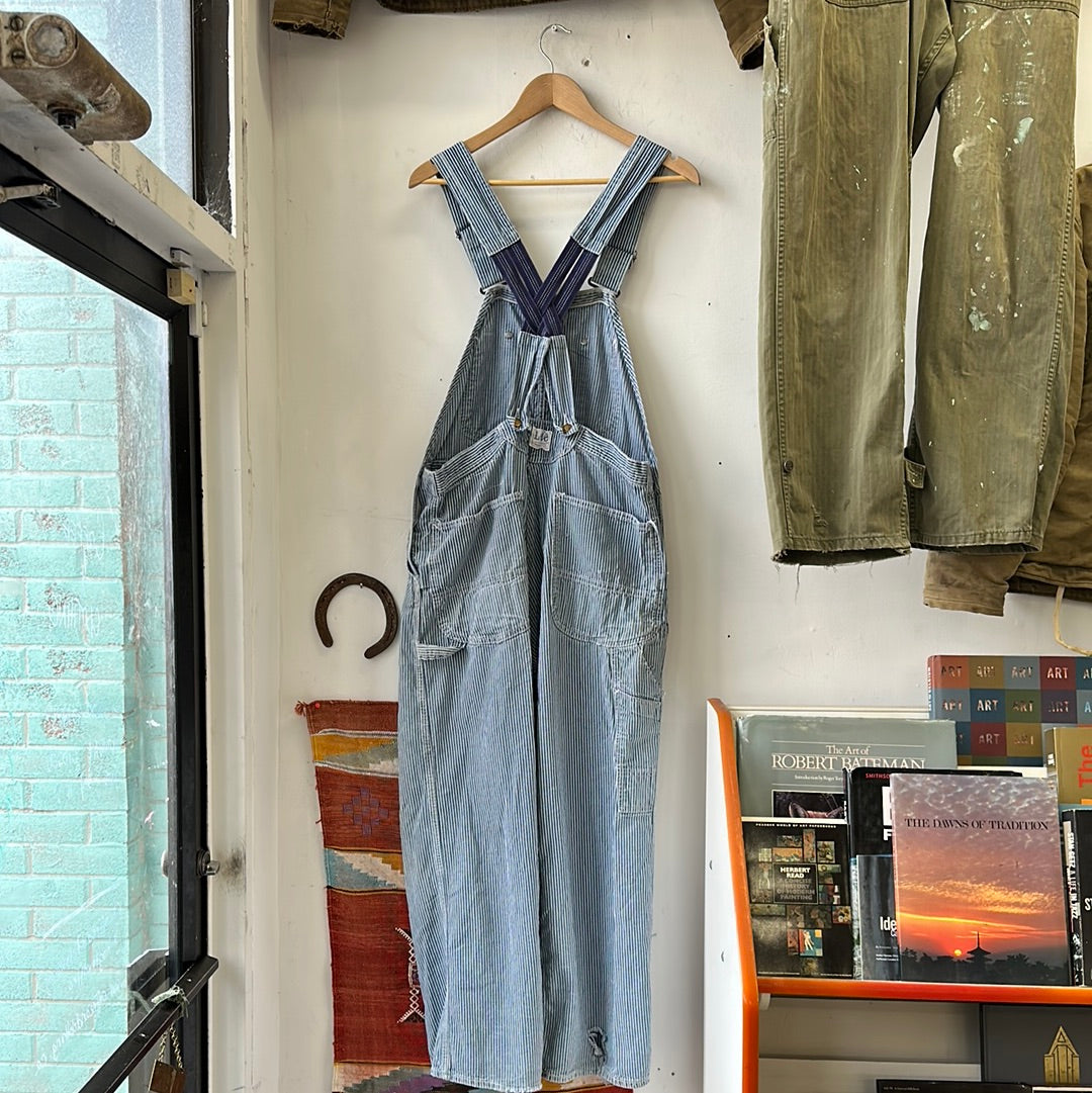 1960s Lee Hickory Stripe Union Made Overalls