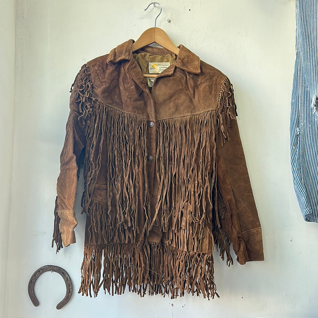 1970s Simco Fringe Leather Jacket