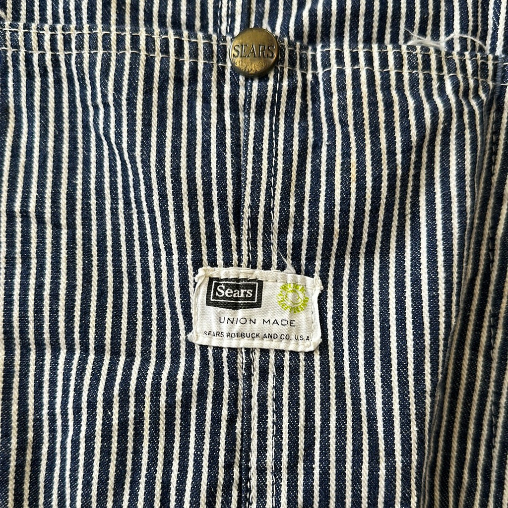 1960s/70s Sears Hickory Stripe Overalls