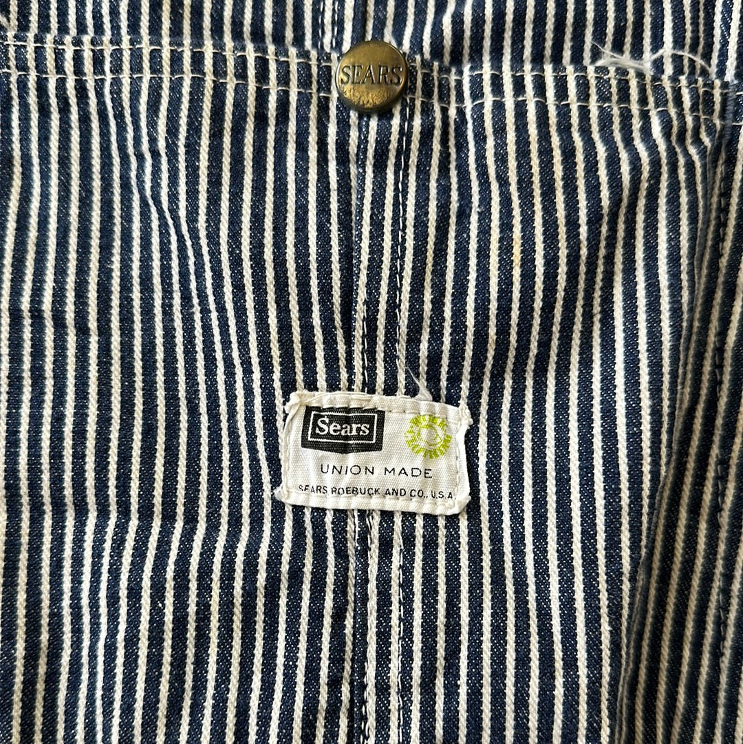 1960s/70s Sears Hickory Stripe Overalls