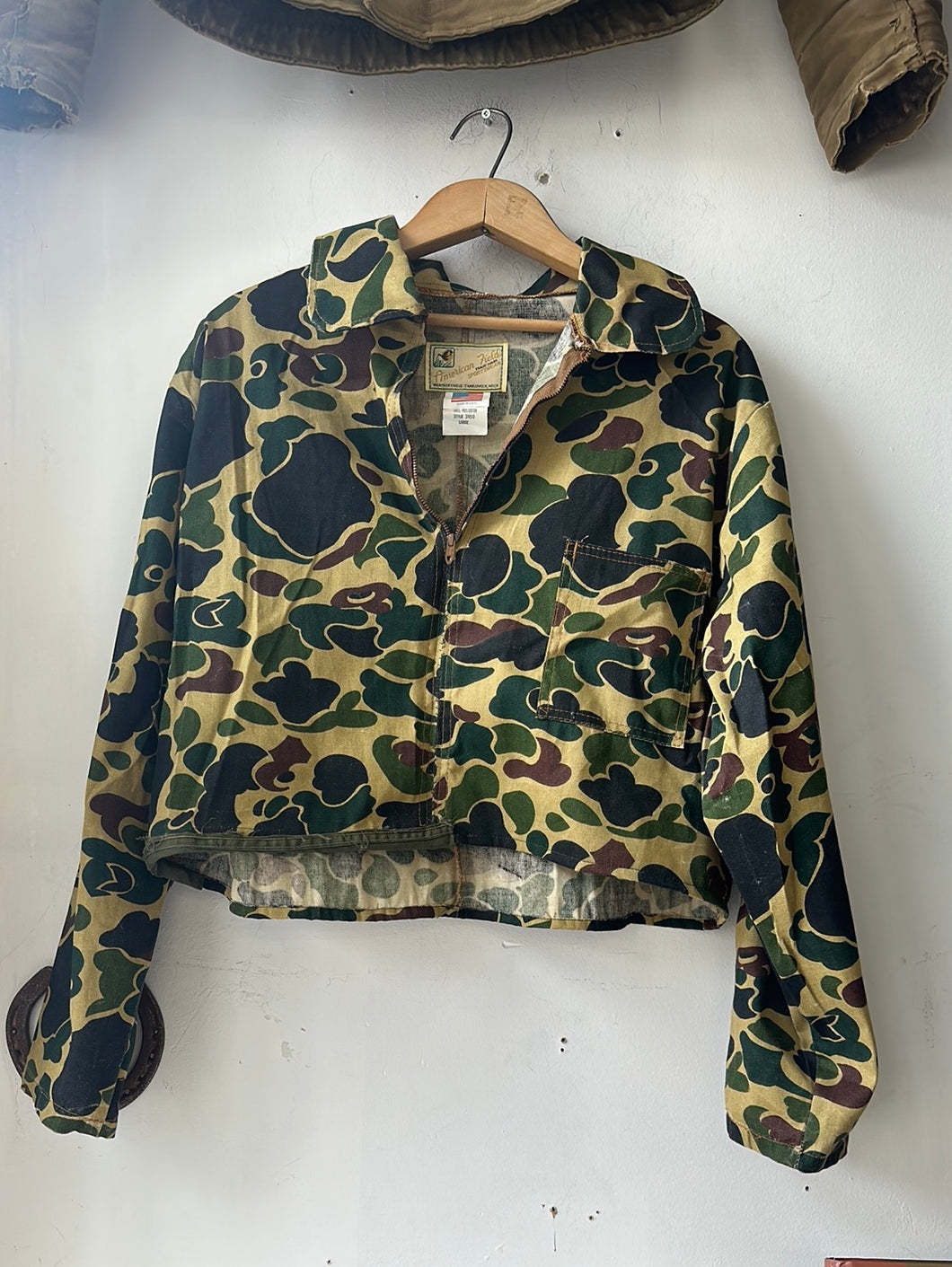 1960s/70s Cropped Duck Camo Pullover