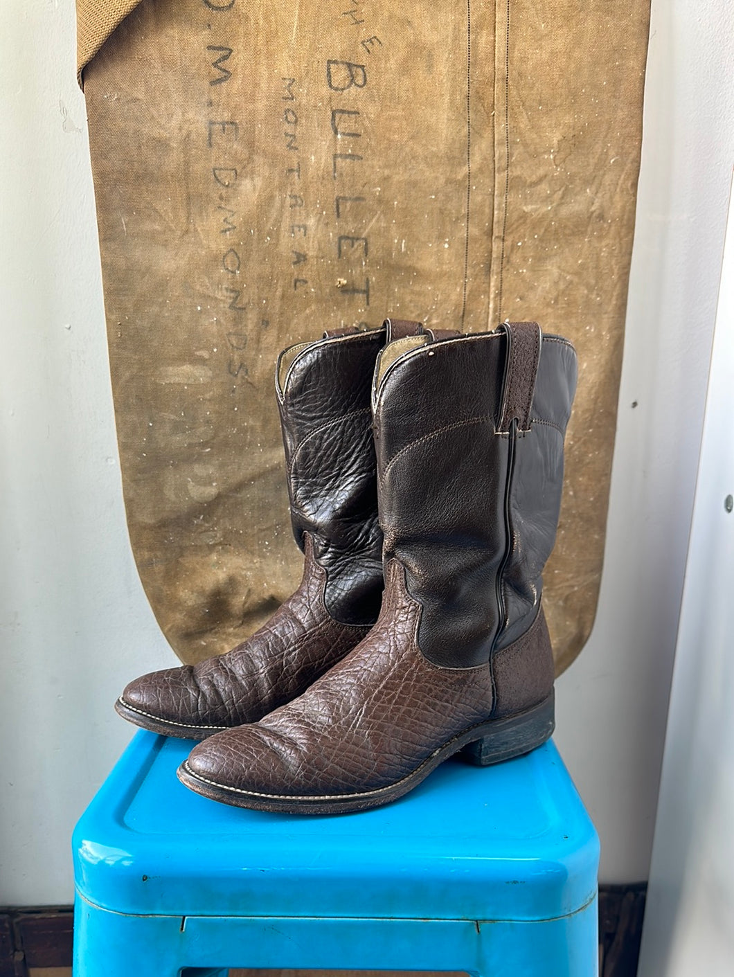 Laredo Roper Boots - Brown - Size 7 M 8.5 W