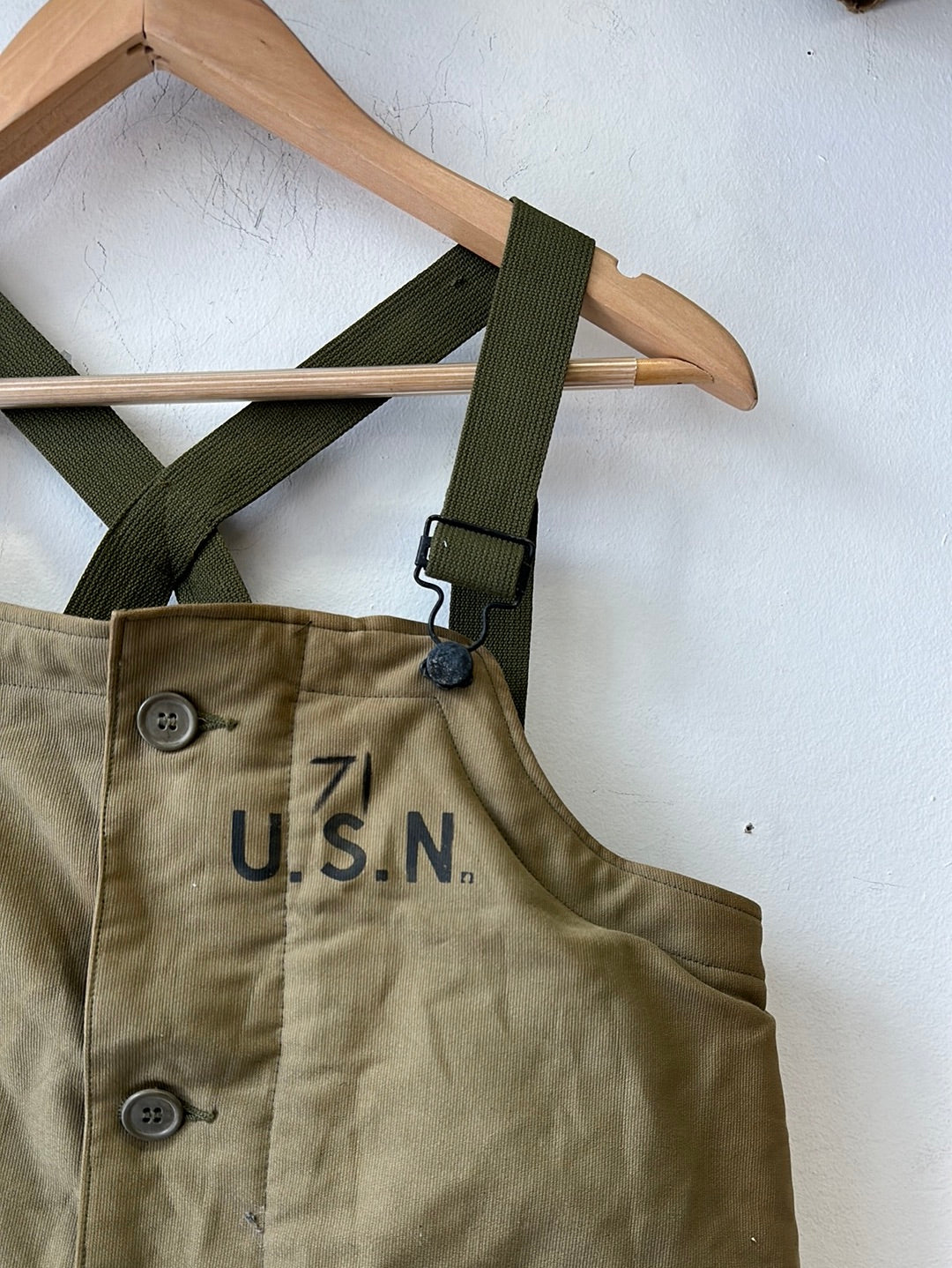 1940s USN Deck Bib - Wool-Lined Medium