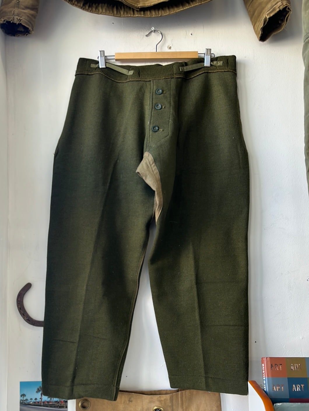 1952 British Wool Liner Trousers 38×30