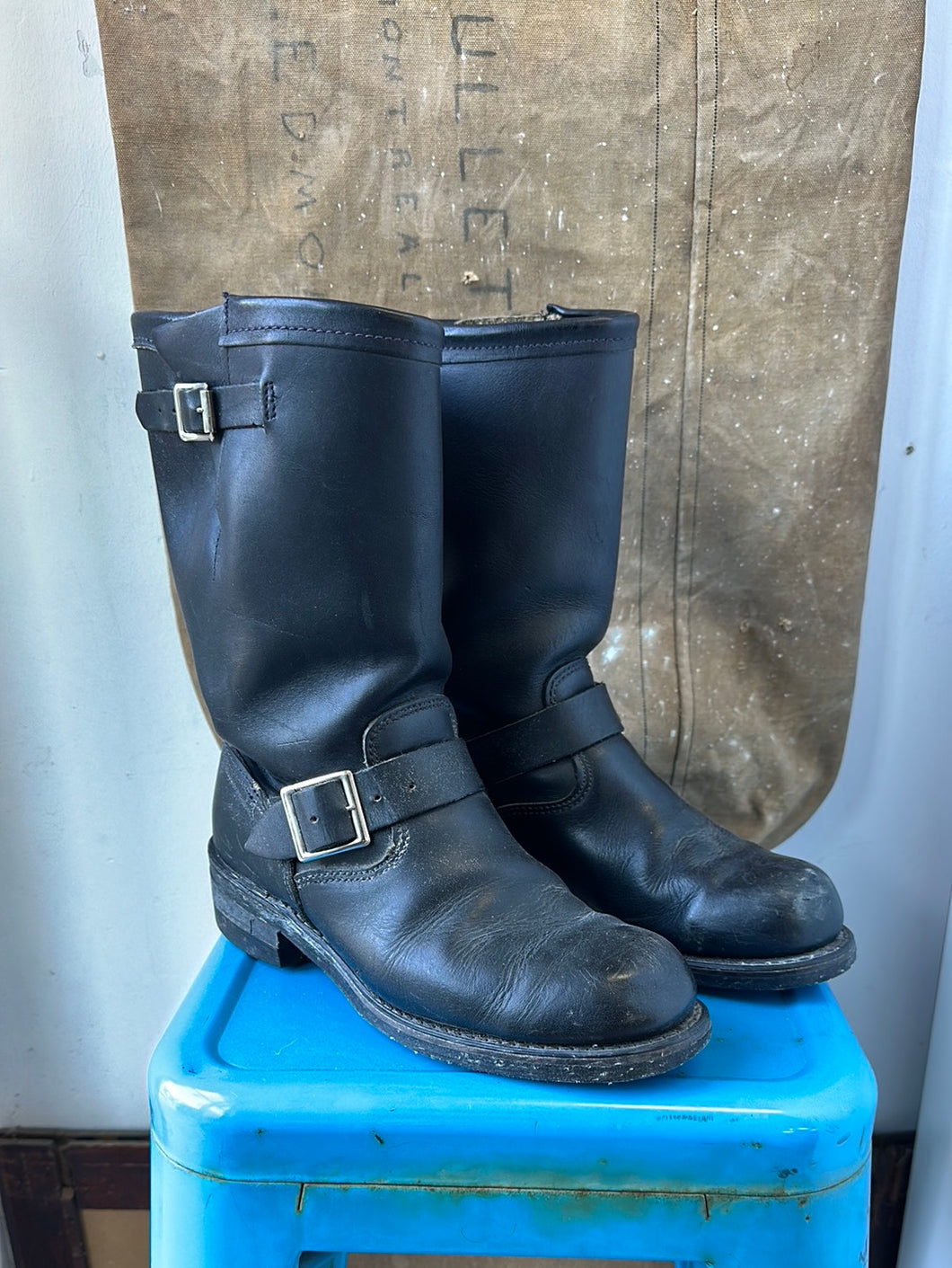 Durango Engineer Boots - Black - Size 7/8 M 9/10 W