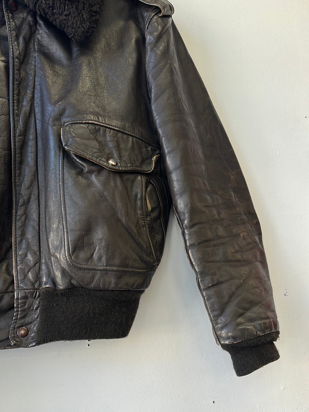 1960s/70s Schott A-2 Leather Jacket - 44