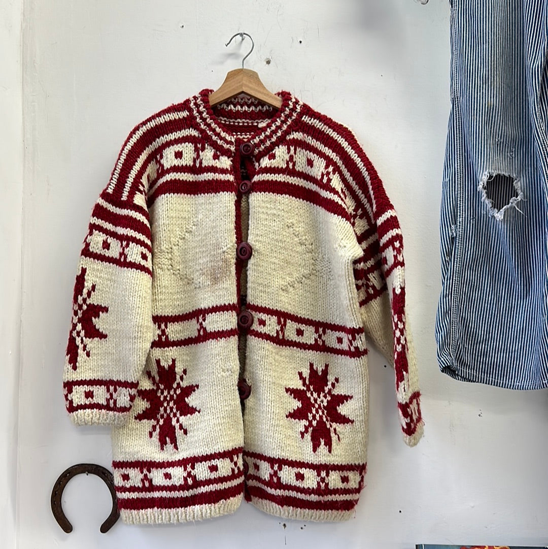 1960s Maple Leaf Cowichan Sweater