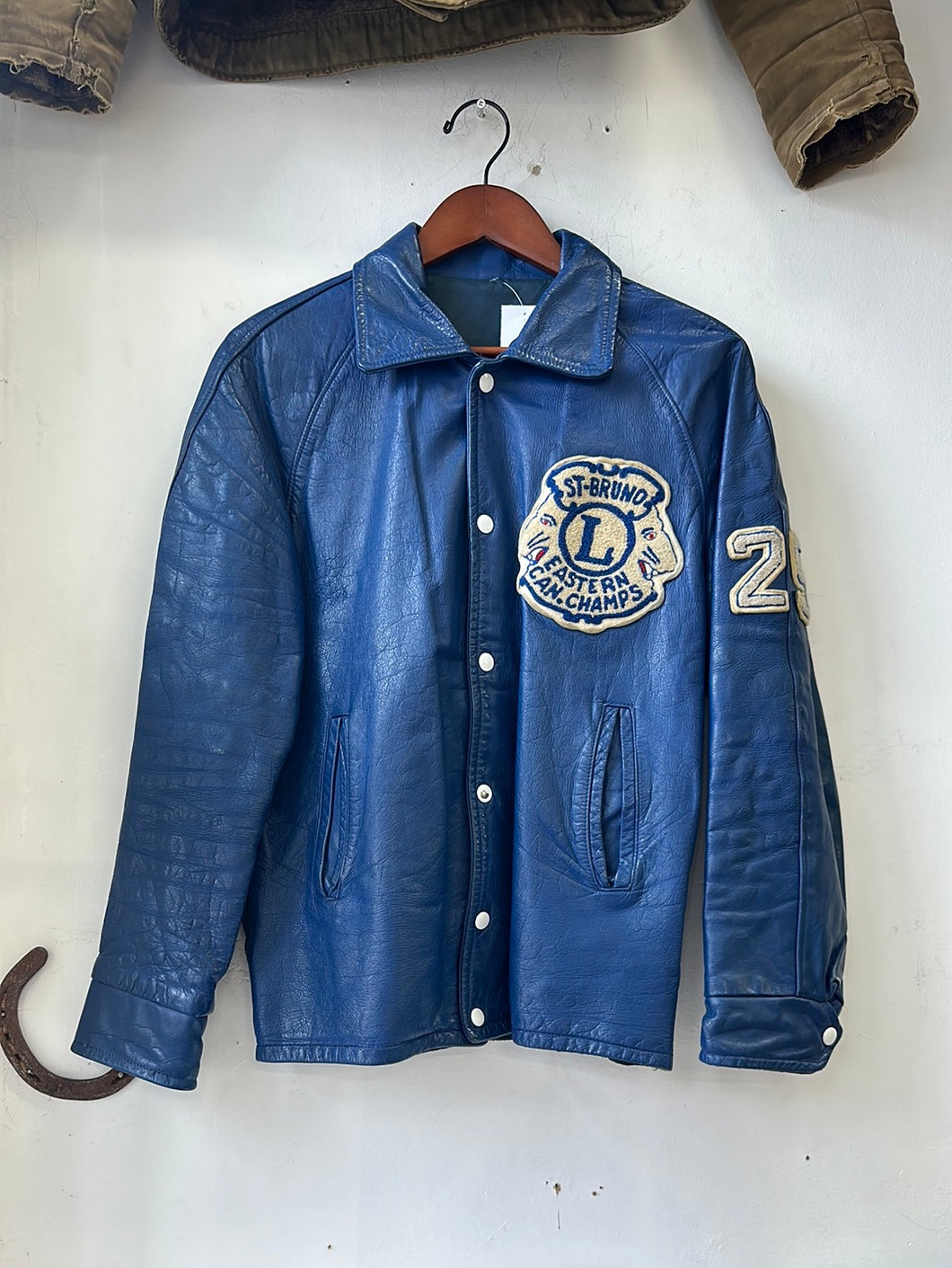 1970s Leather Letterman Jacket