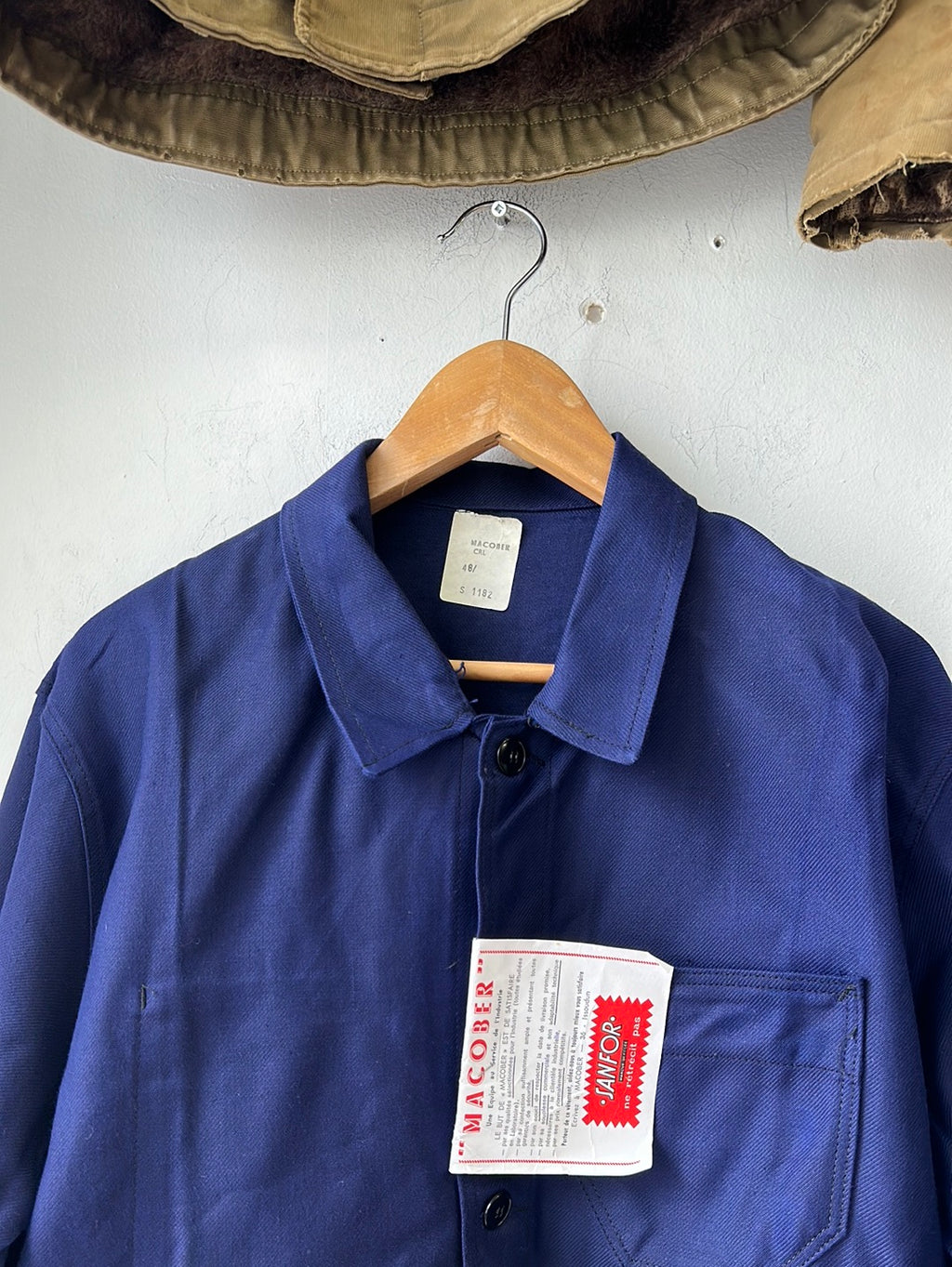 1950s Macober Blue Moleskin French Chore