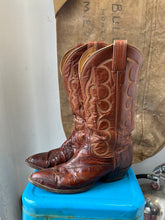 Load image into Gallery viewer, Tony Lama Cowboy Boots - Tall Brown - Size 9 M 10.5 W

