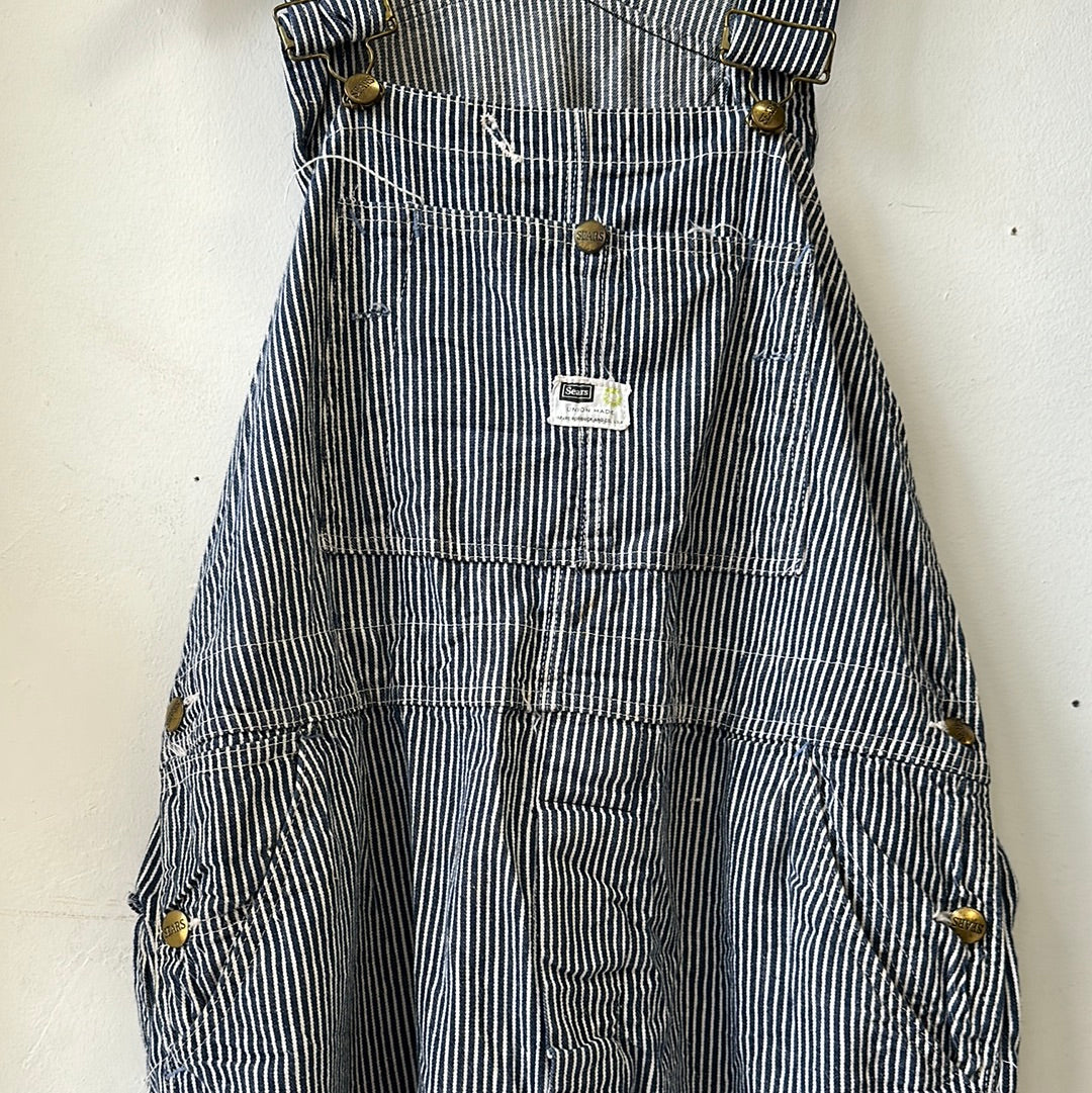 1960s/70s Sears Hickory Stripe Overalls