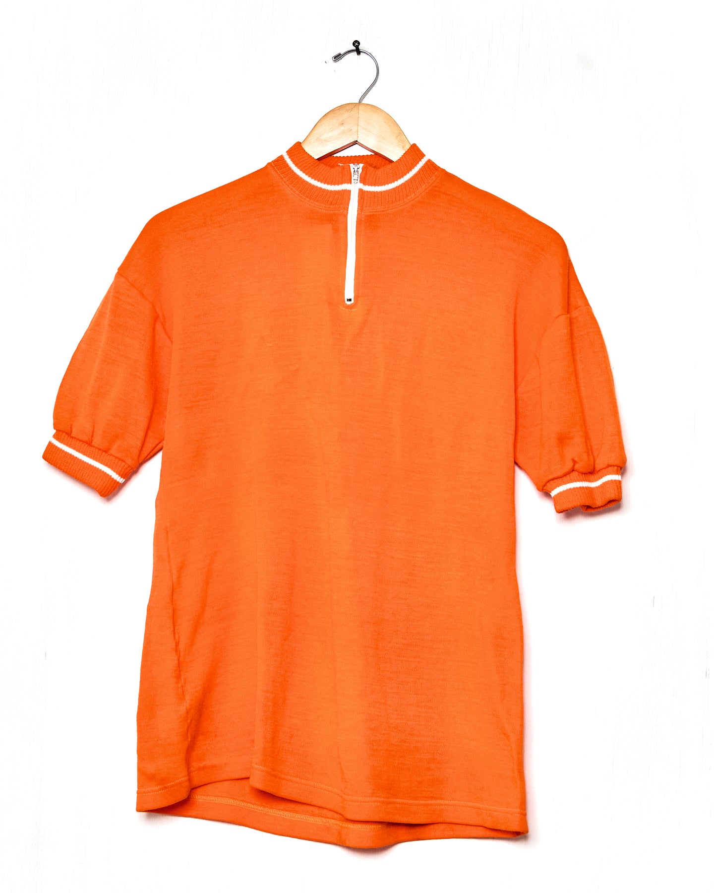 1970s Orange Cycling Top