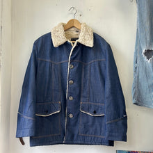 Load image into Gallery viewer, 1970s JC Penney Shearling Denim Jacket
