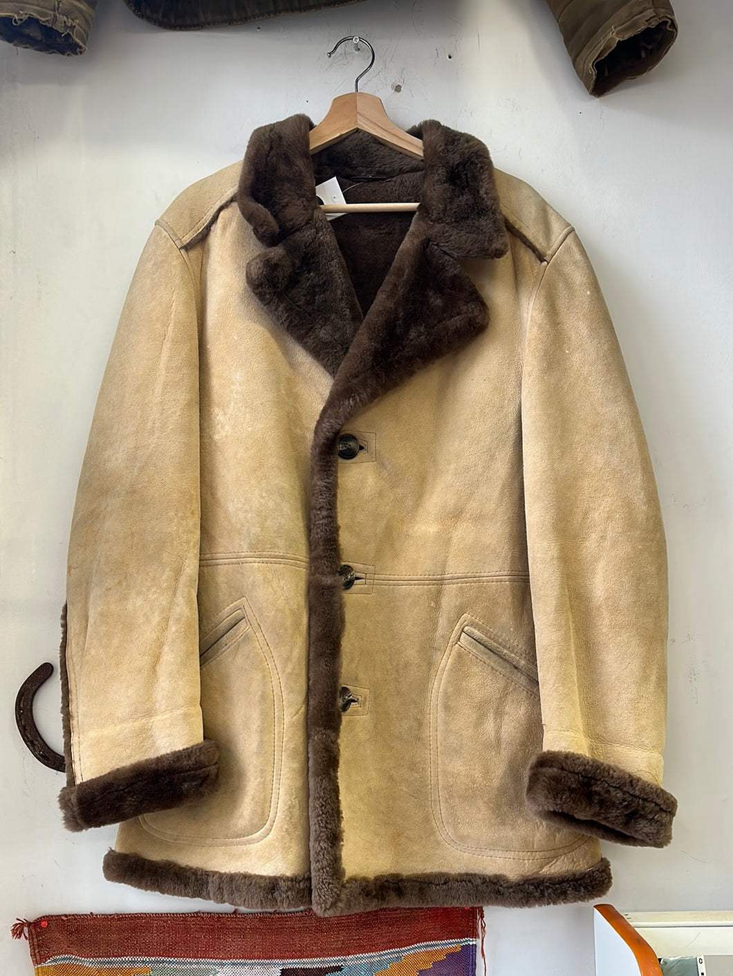 1960s Leather Shearling Jacket