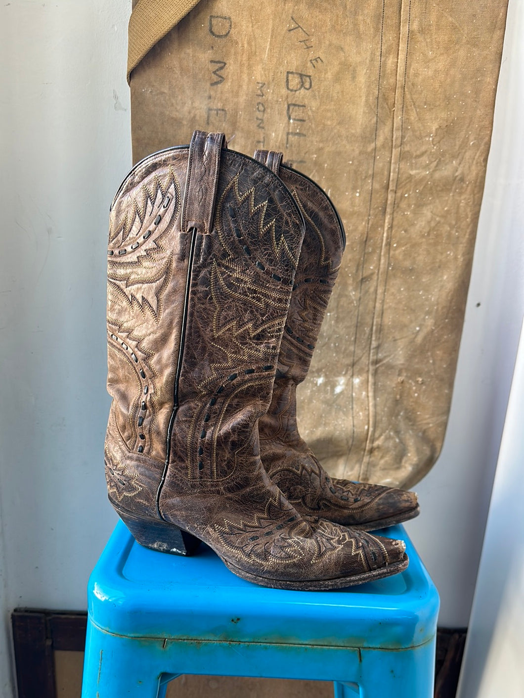 Dan Post Cowboy Boots - Brown - Size 7 M 8.5 W