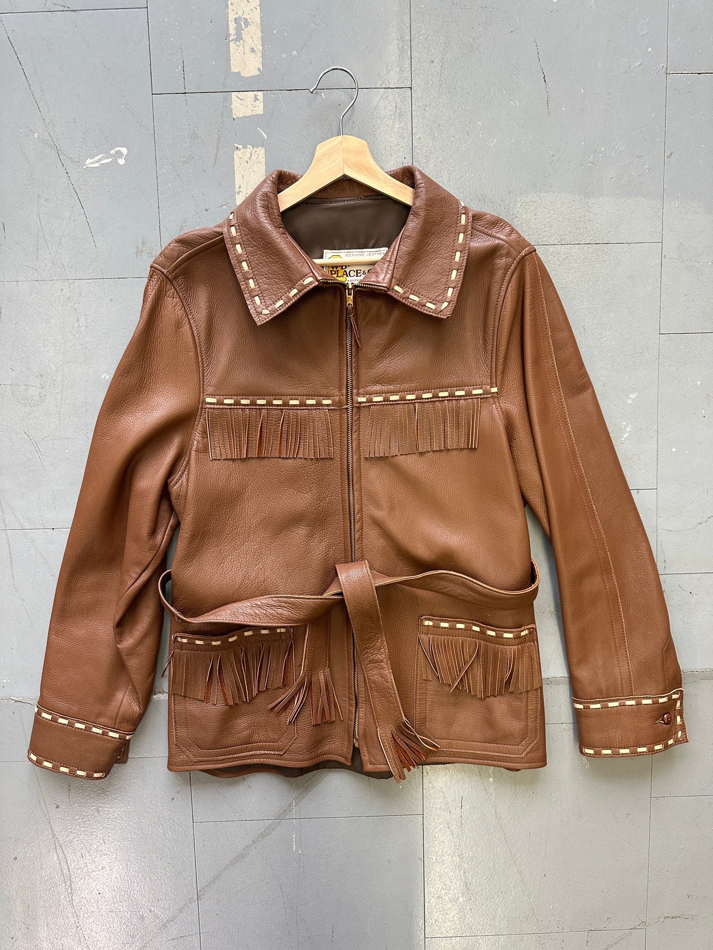 1970s Fringe Leather Jacket