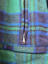 Load image into Gallery viewer, 1970s Plaid Shearling Jacket w/ Hood
