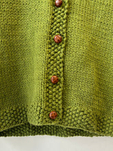 Load image into Gallery viewer, 1960s Green Button Up Cardigan Sweater
