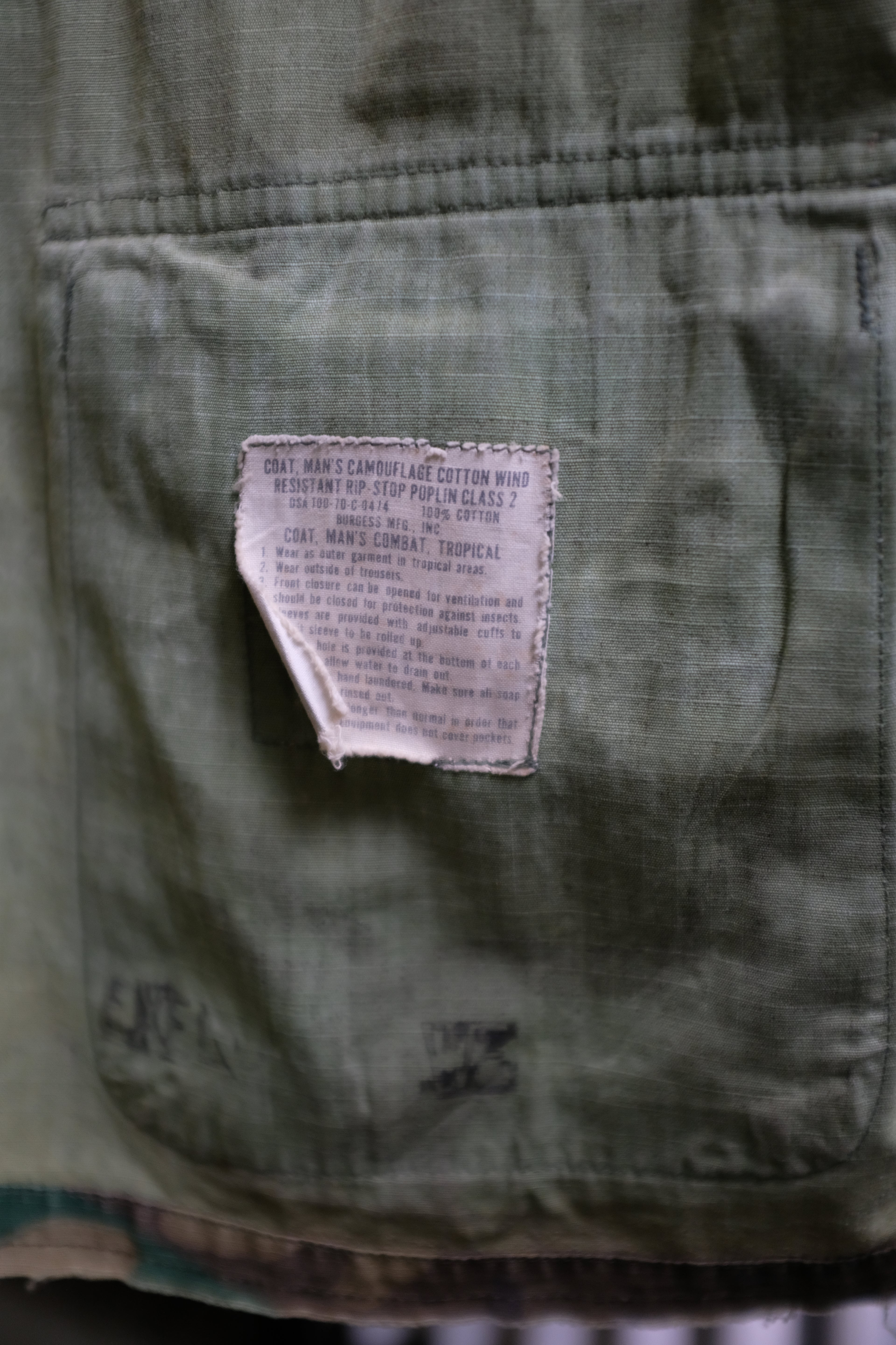 1970 USMC Woodland Ripstop Jungle Jacket - Small Regular