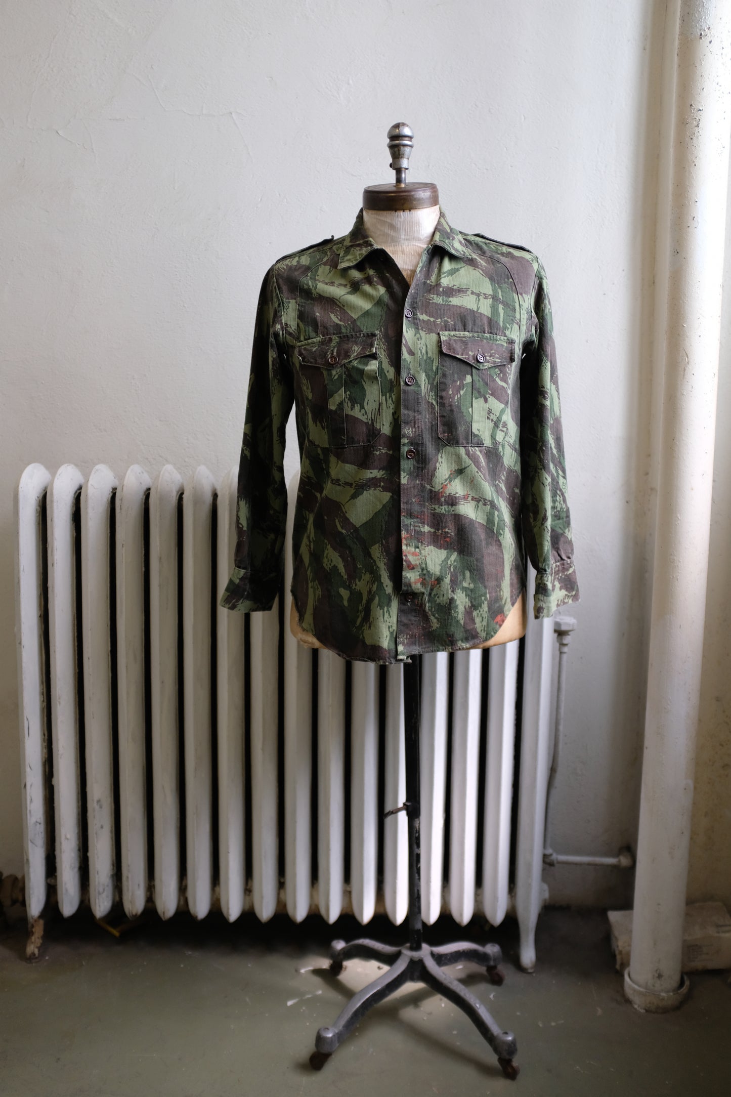 1970s Portuguese Lizard Camo Field Shirt