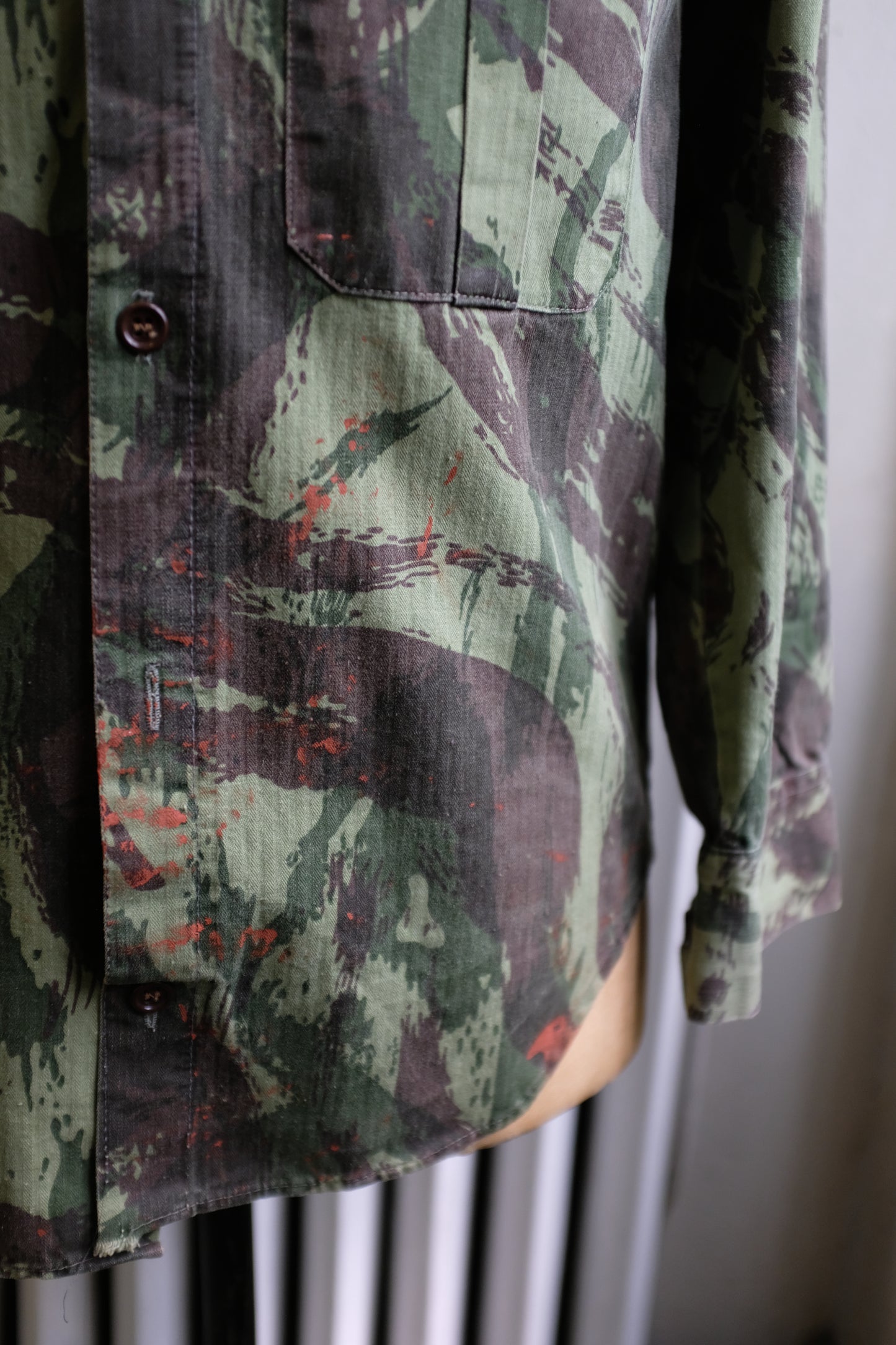 1970s Portuguese Lizard Camo Field Shirt