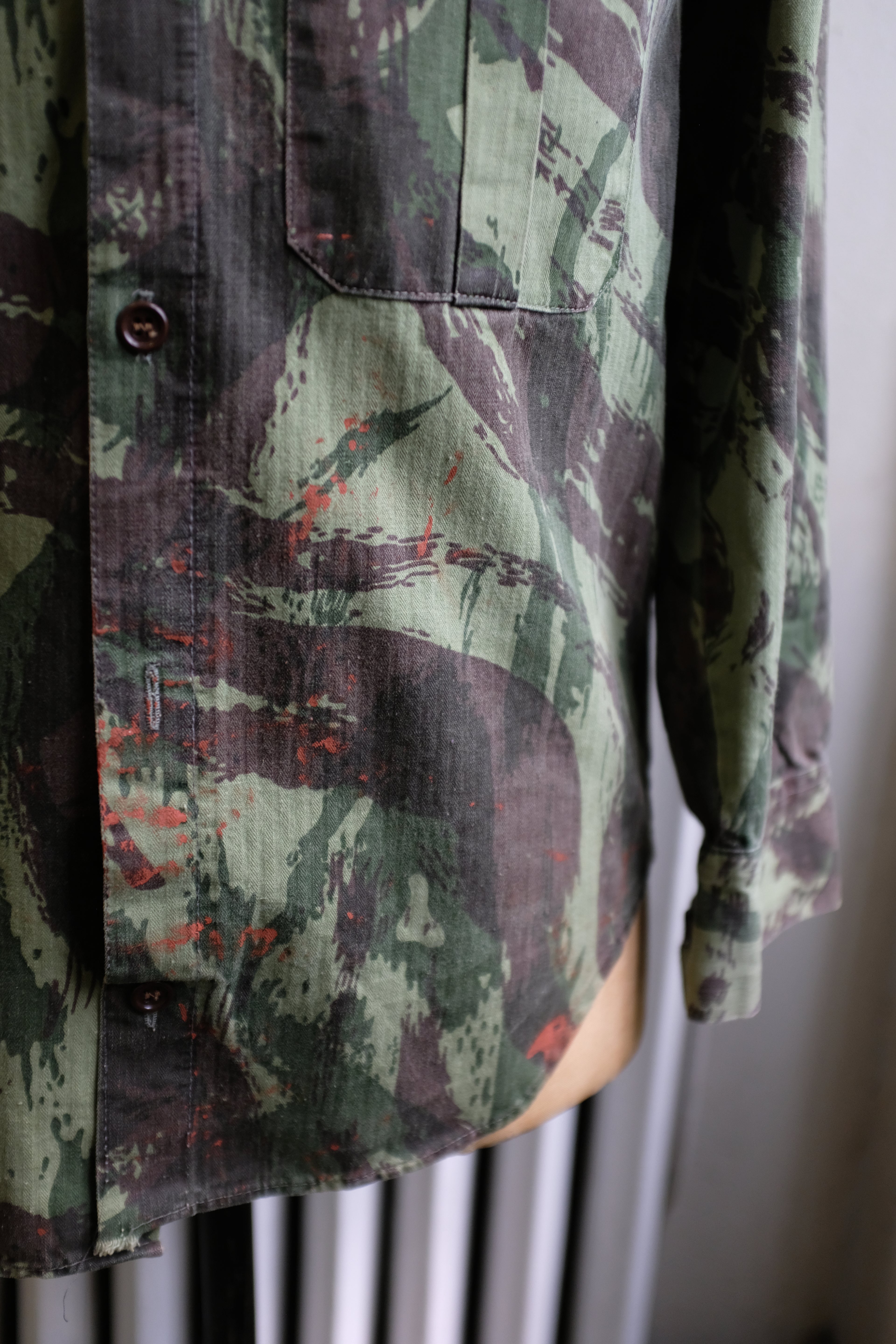 1970s Portuguese Lizard Camo Field Shirt
