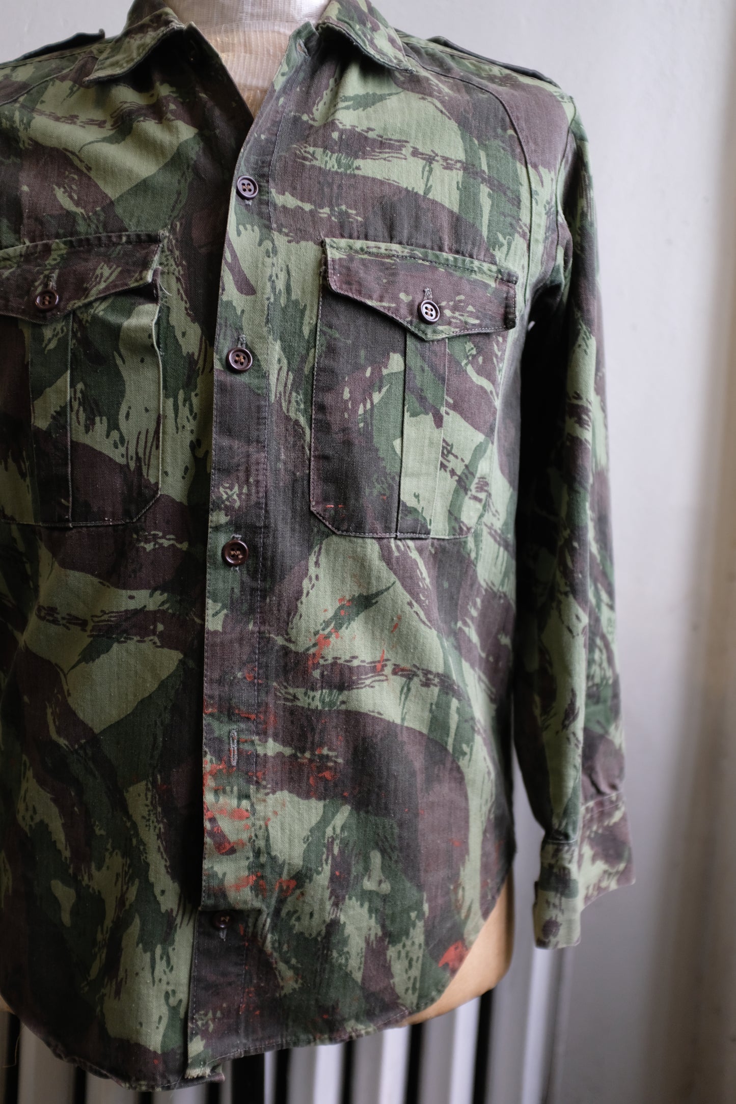 1970s Portuguese Lizard Camo Field Shirt