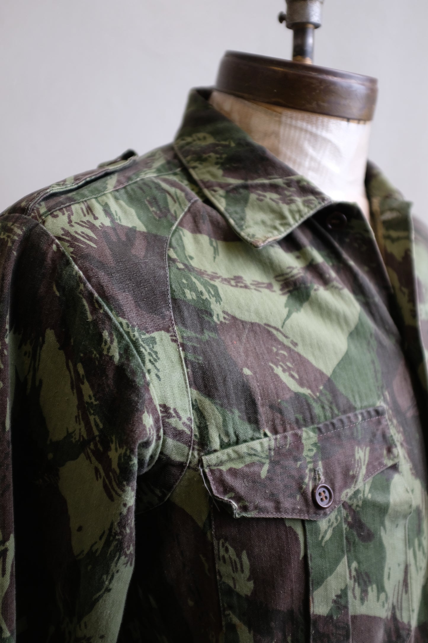 1970s Portuguese Lizard Camo Field Shirt