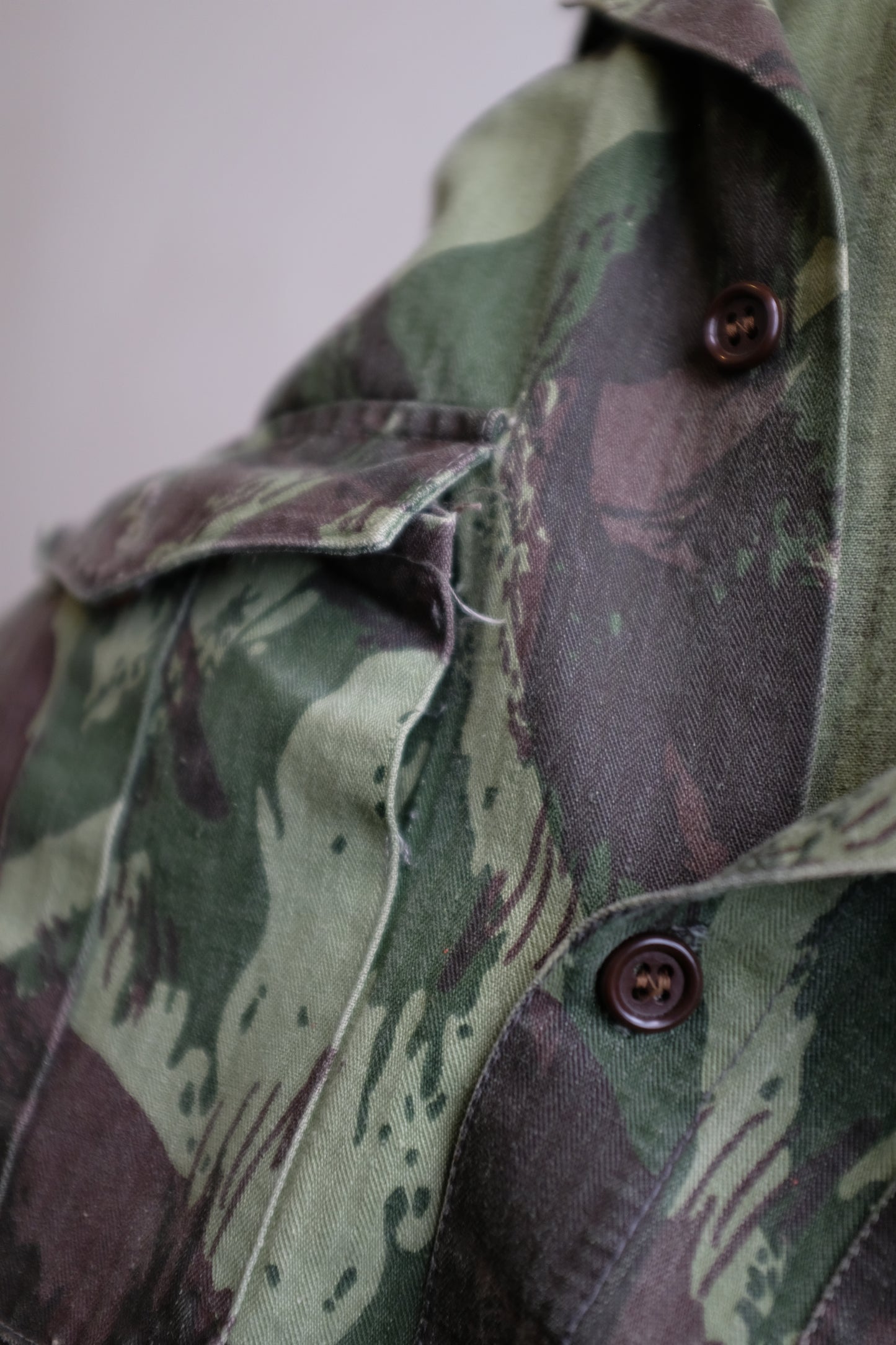 1970s Portuguese Lizard Camo Field Shirt