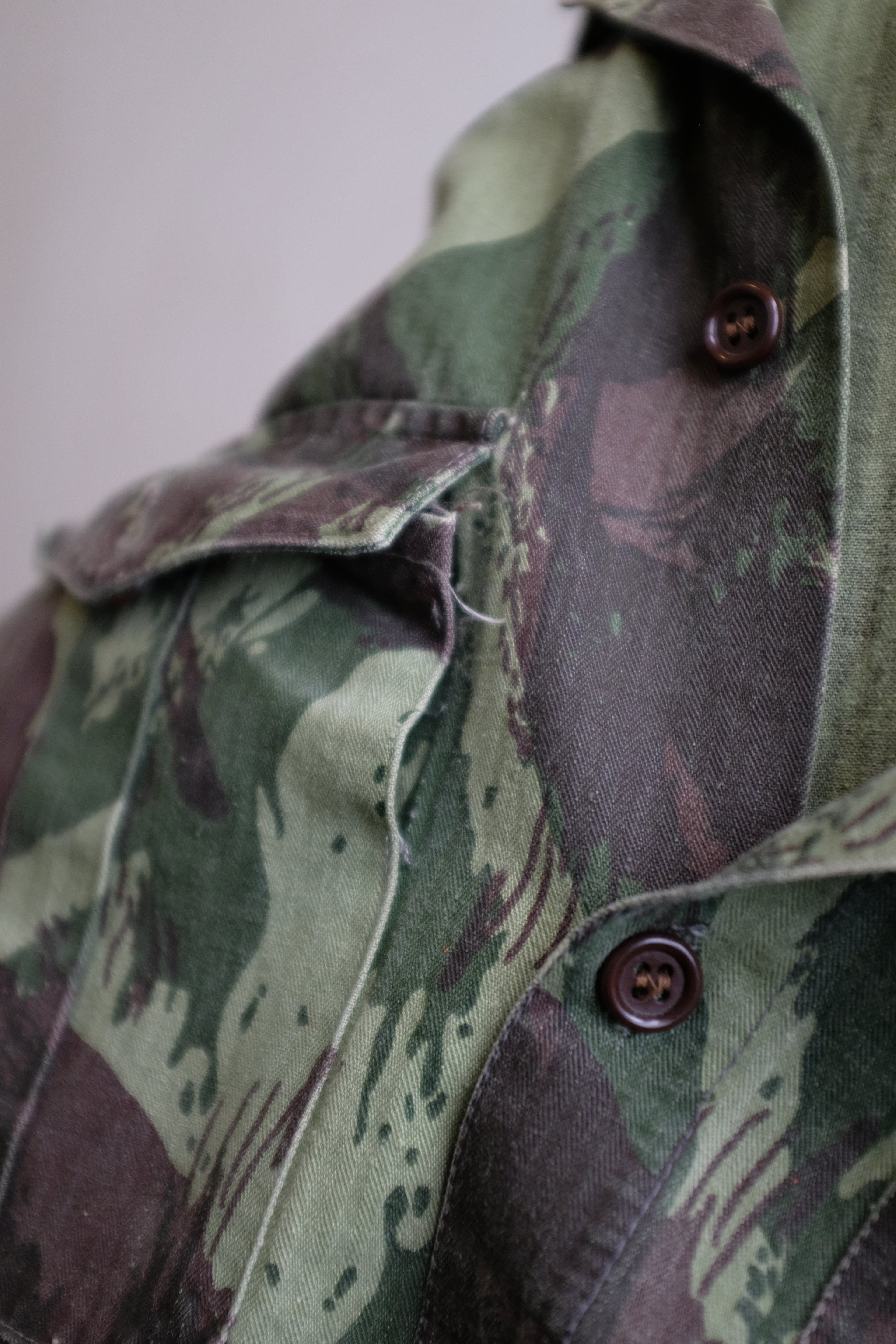 1970s Portuguese Lizard Camo Field Shirt