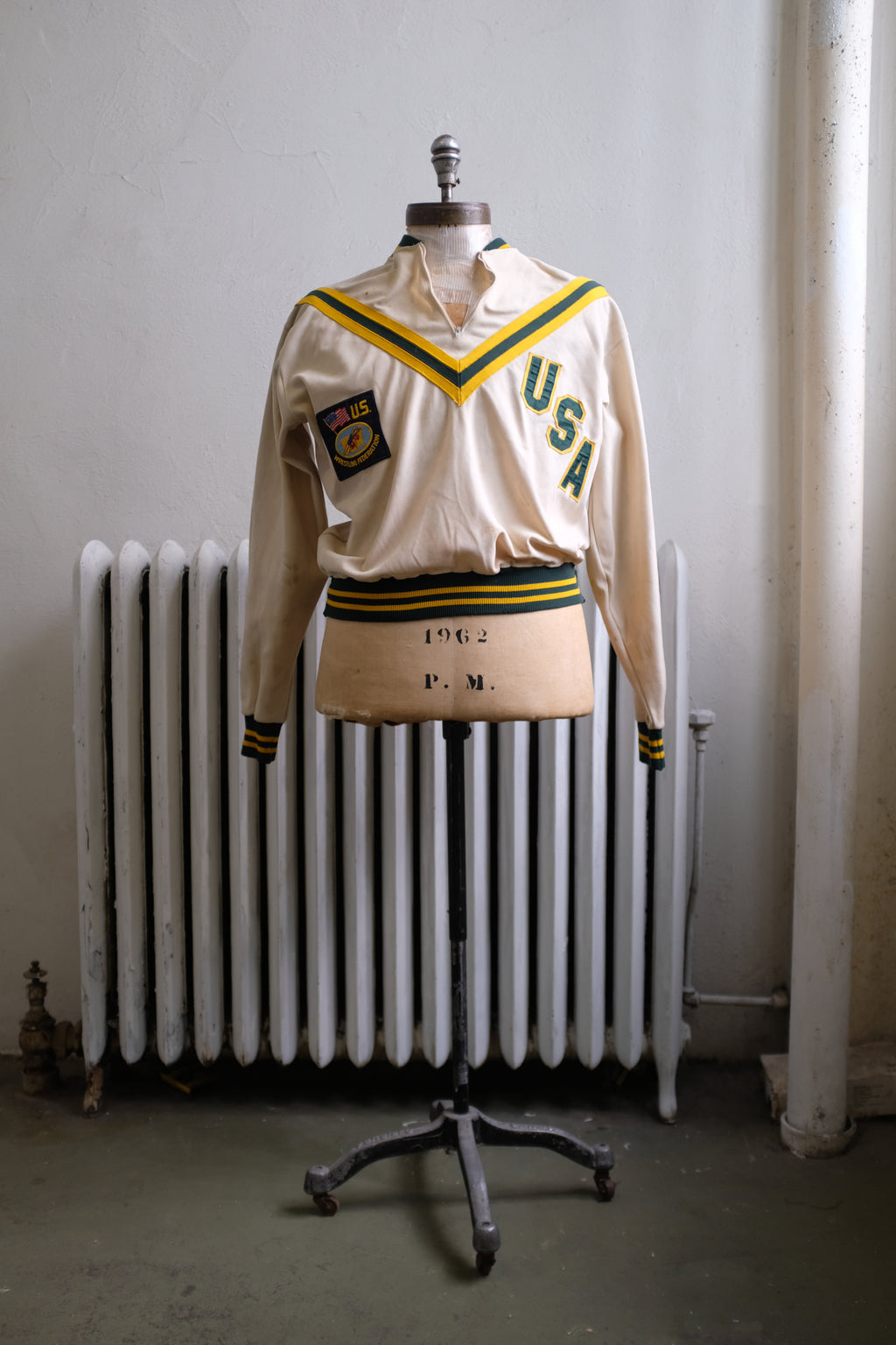 1960s Army Wrestling Warmup Top