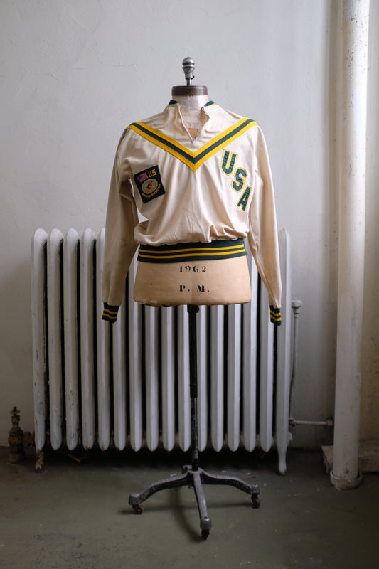 1960s Army Wrestling Warmup Top