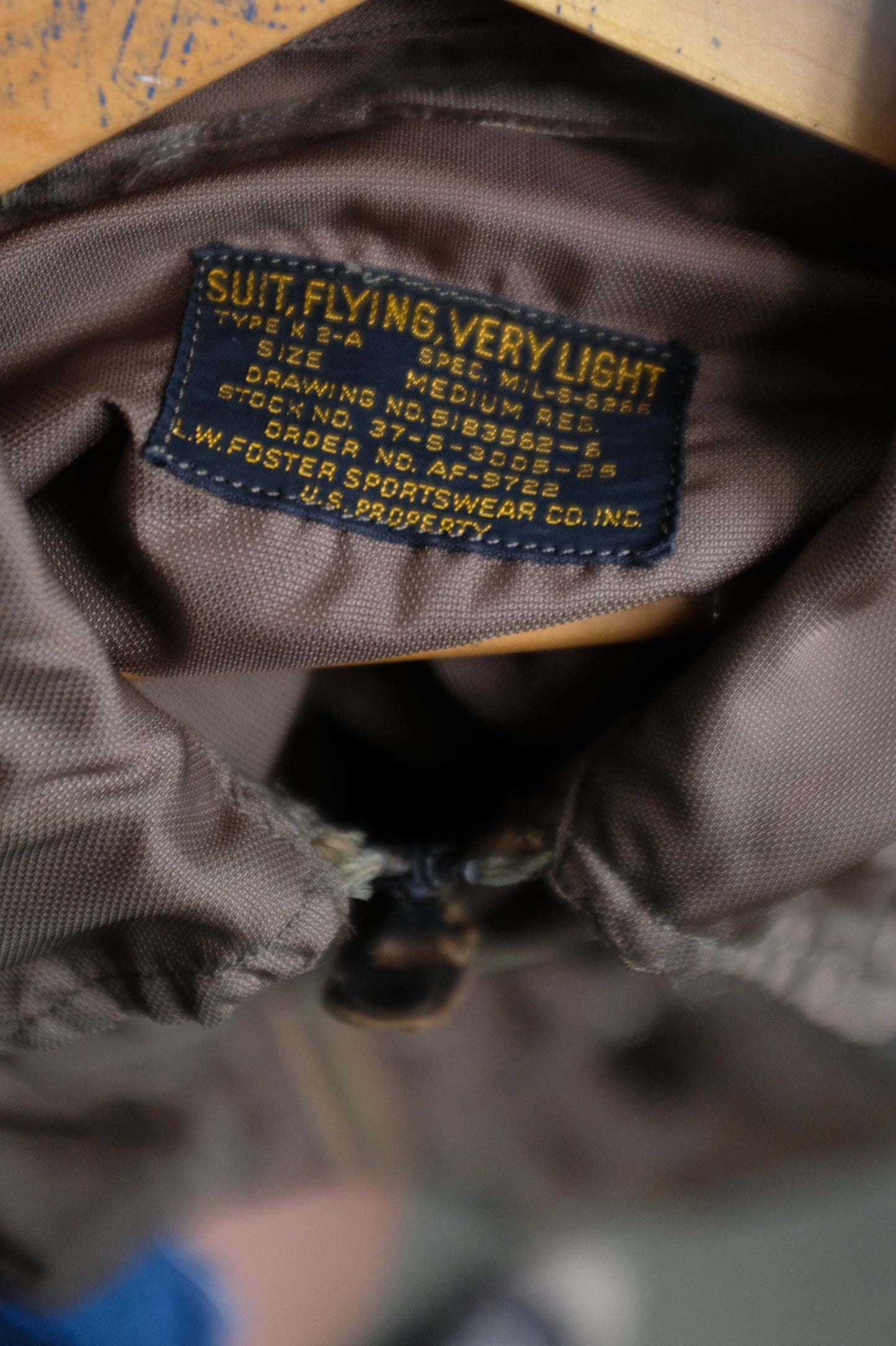 1950s USAF K-2A Very Light Flight Coveralls