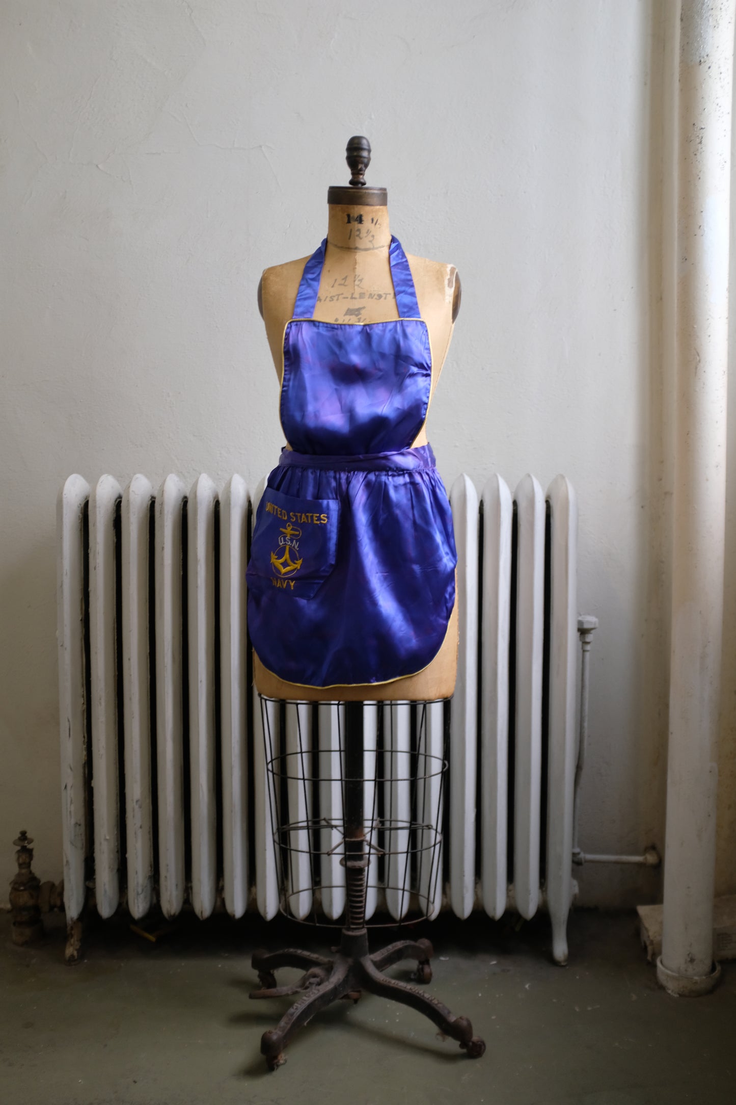 1950s Satin US Navy Apron