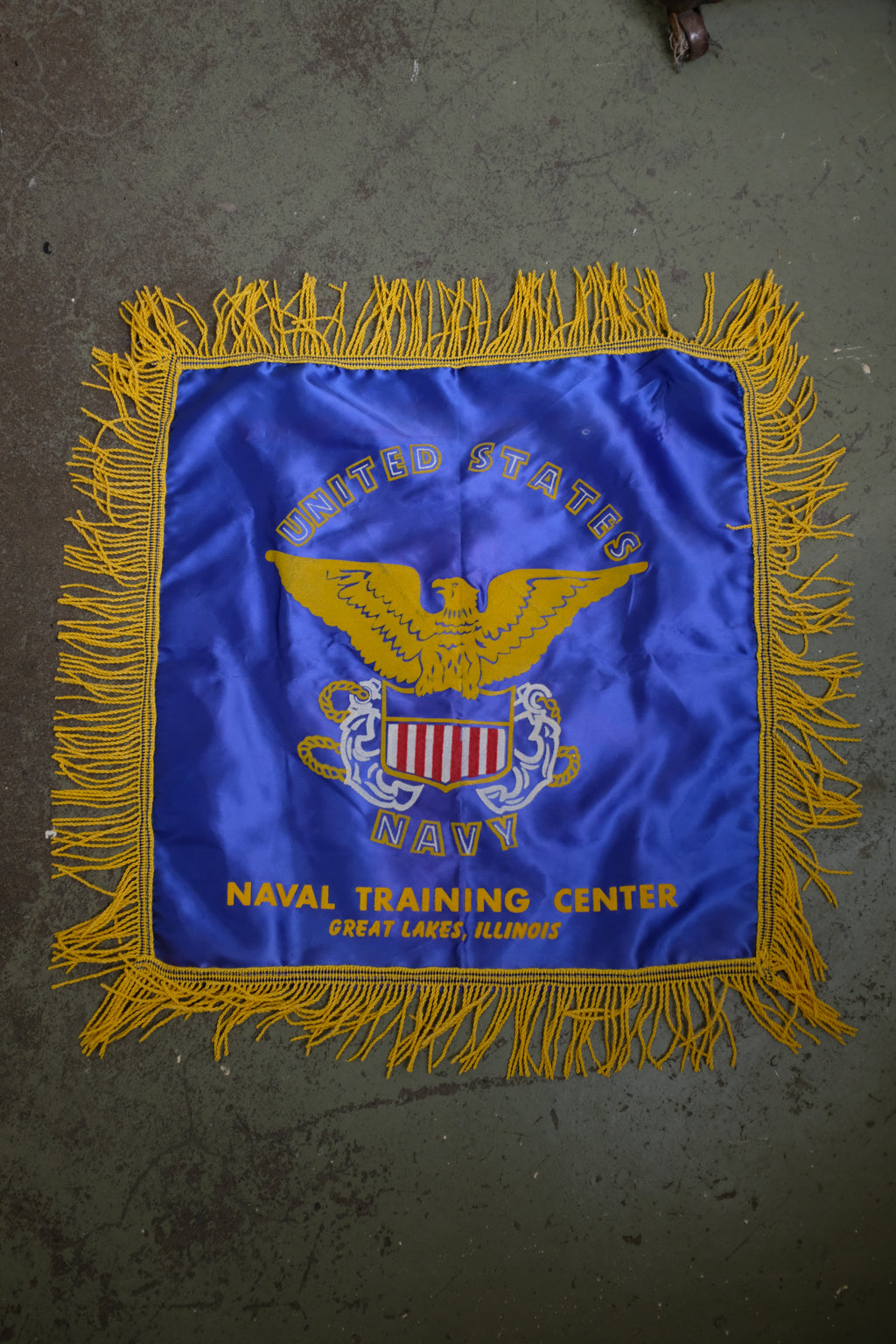 1950s Satin U.S. Navy Pillow Case