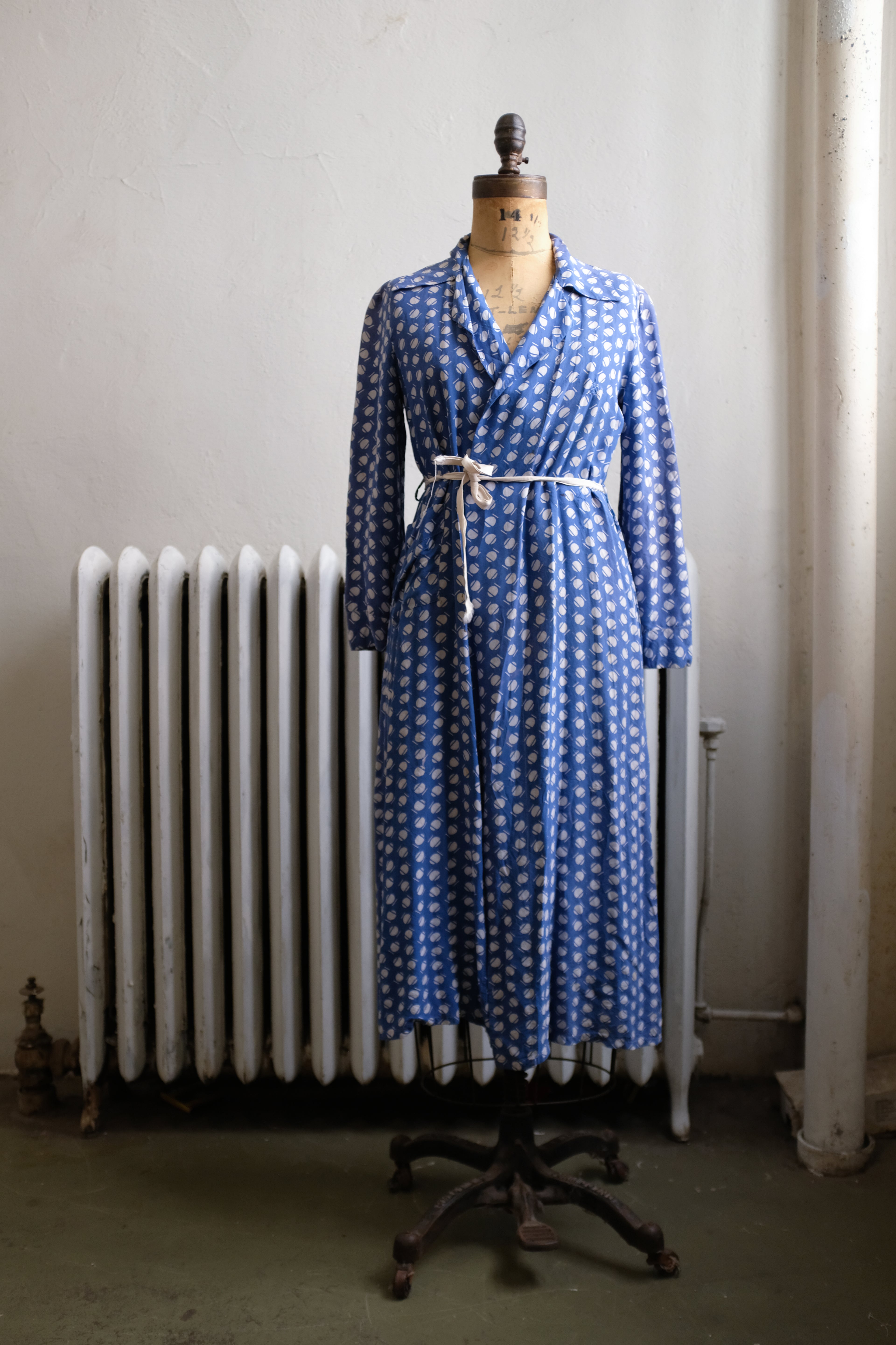 1940s Silk Wrap Dress