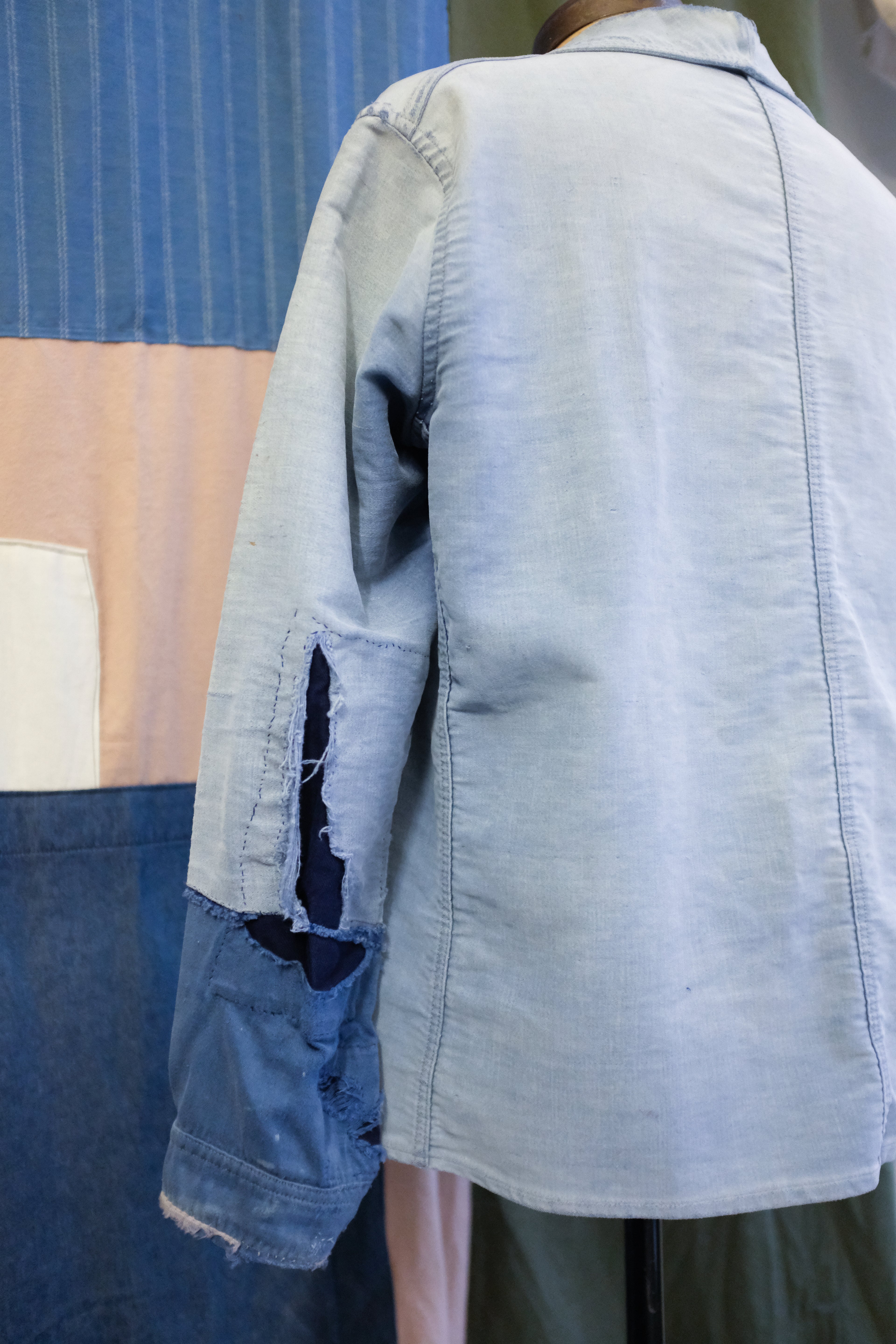 1940s French Moleskin Chore Coat