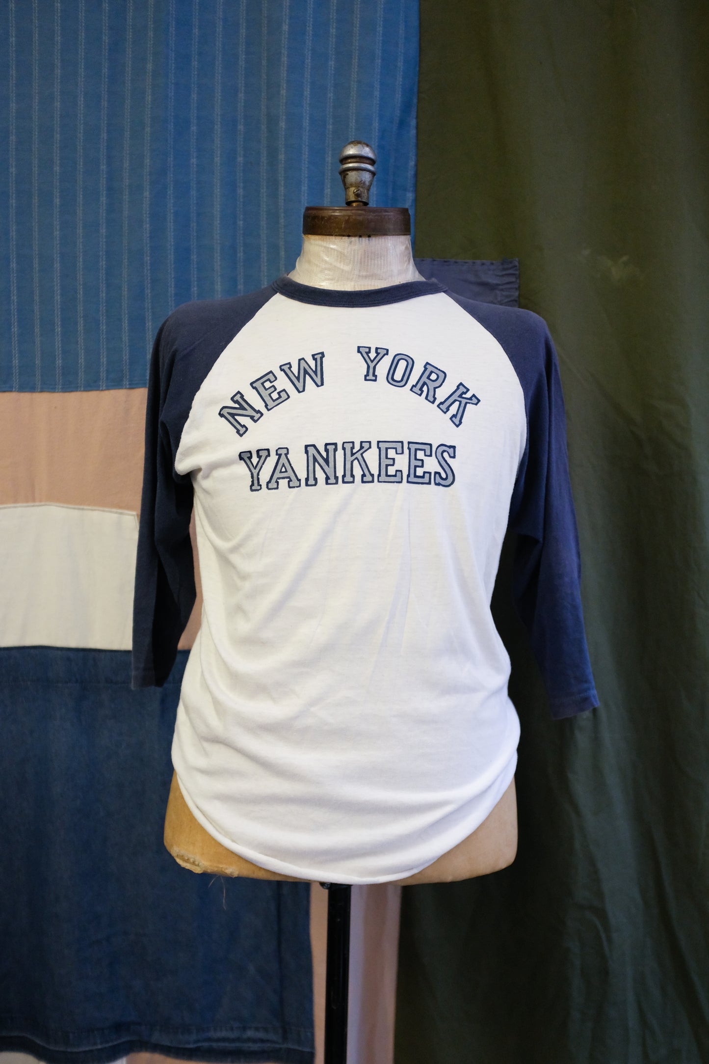 1980s NY Yankees Baseball Raglan Tee