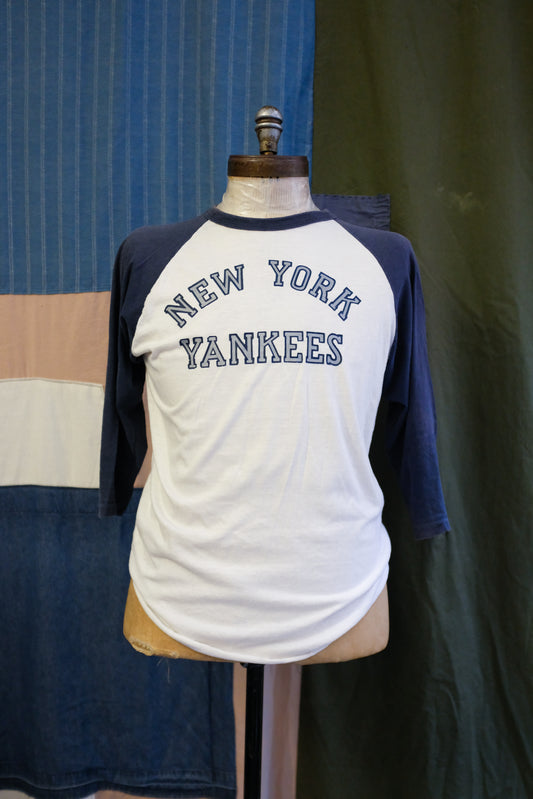 1980s NY Yankees Baseball Raglan Tee