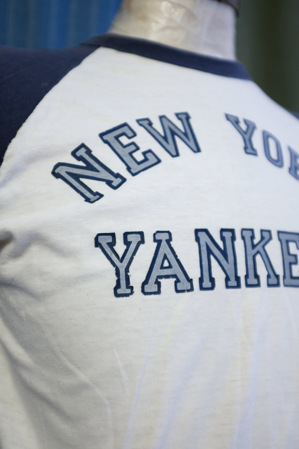 1980s NY Yankees Baseball Raglan Tee