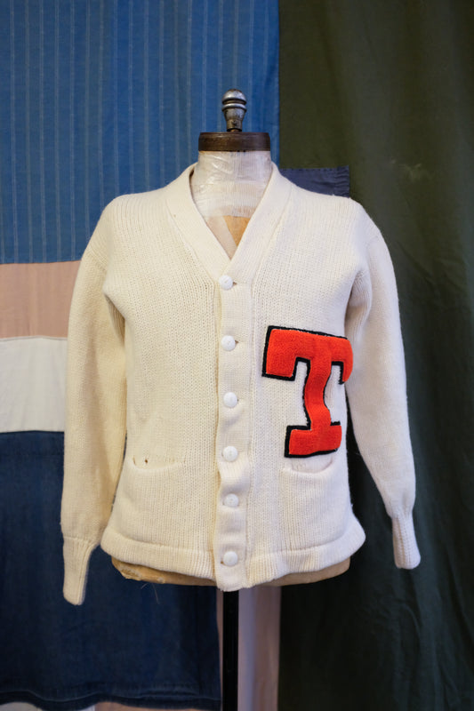 1960s Collegiate Wool Cardigan