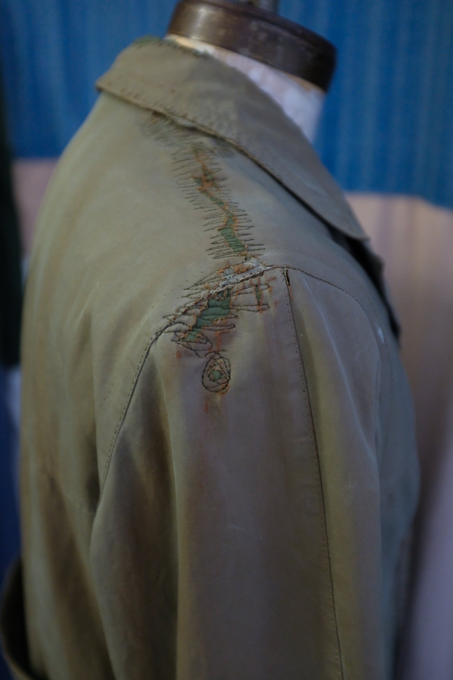 1940s Italian Military Trench Coat