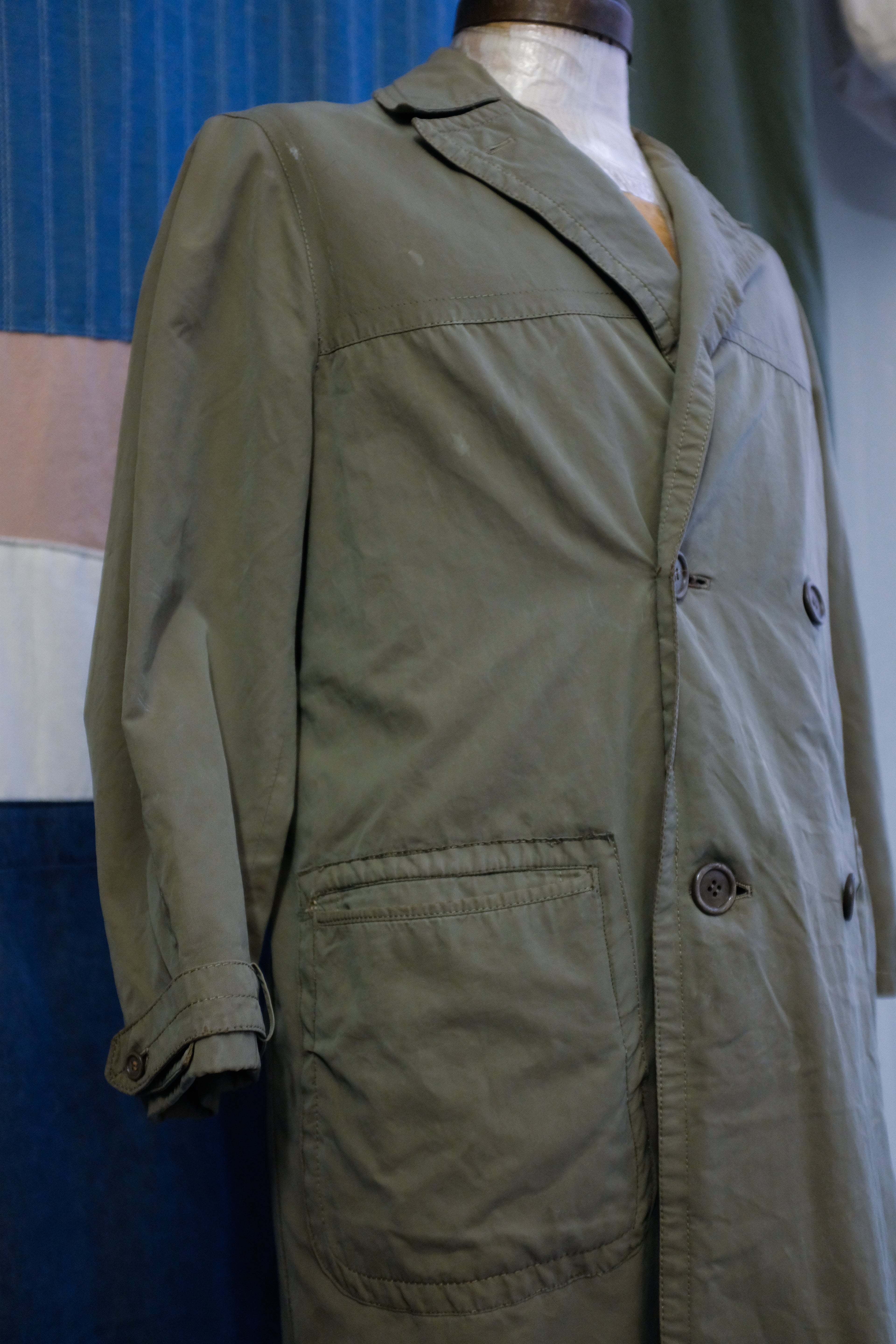 1940s Italian Military Trench Coat