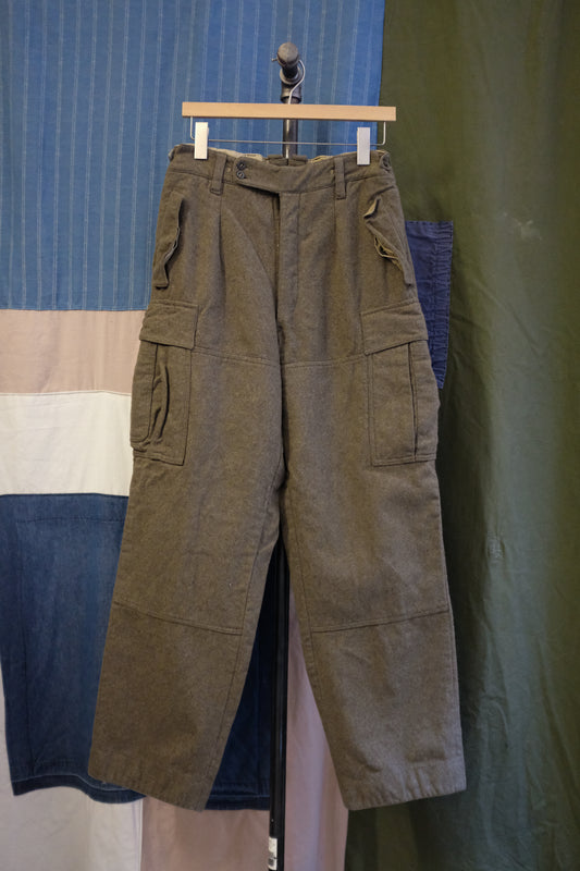 1960s German Military Wool Trousers - Size 28-30