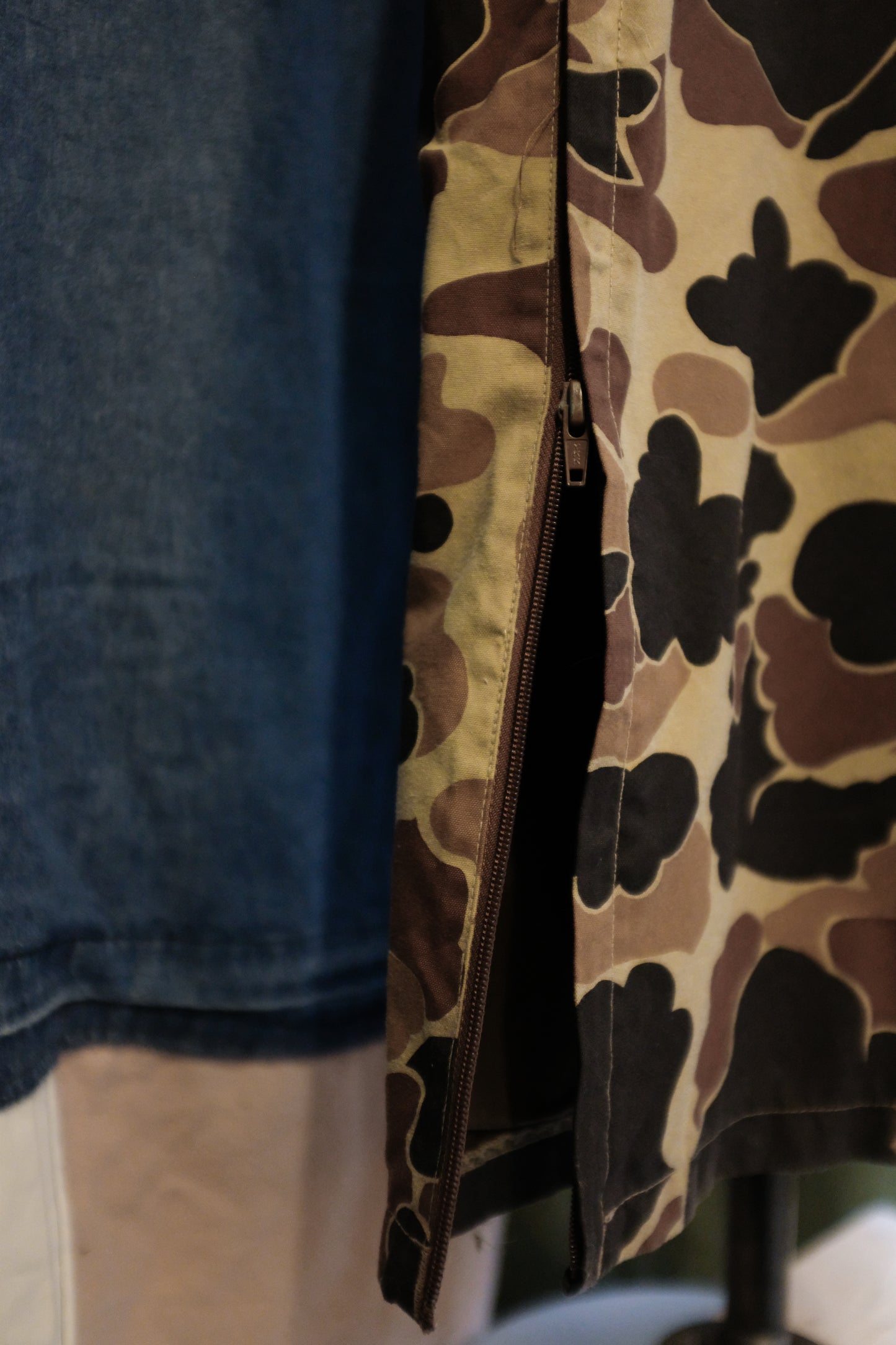 1980s Camo Drawstring Rain Pants