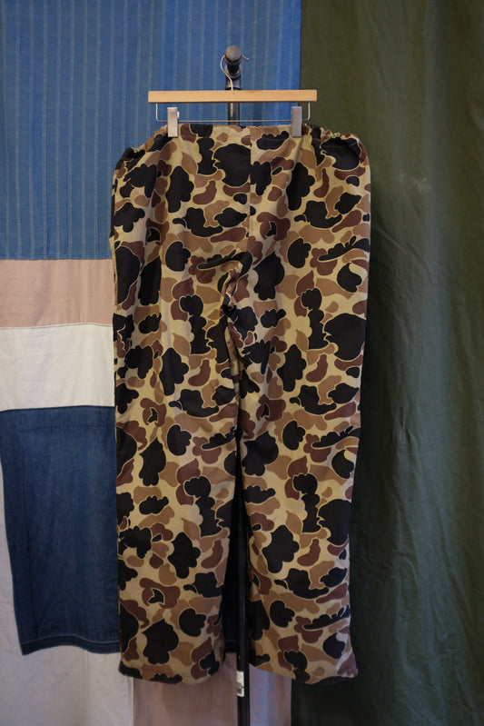 1980s Camo Drawstring Rain Pants