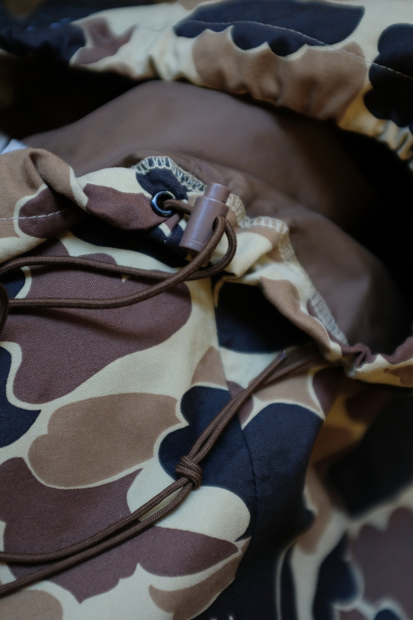 1980s Camo Drawstring Rain Pants