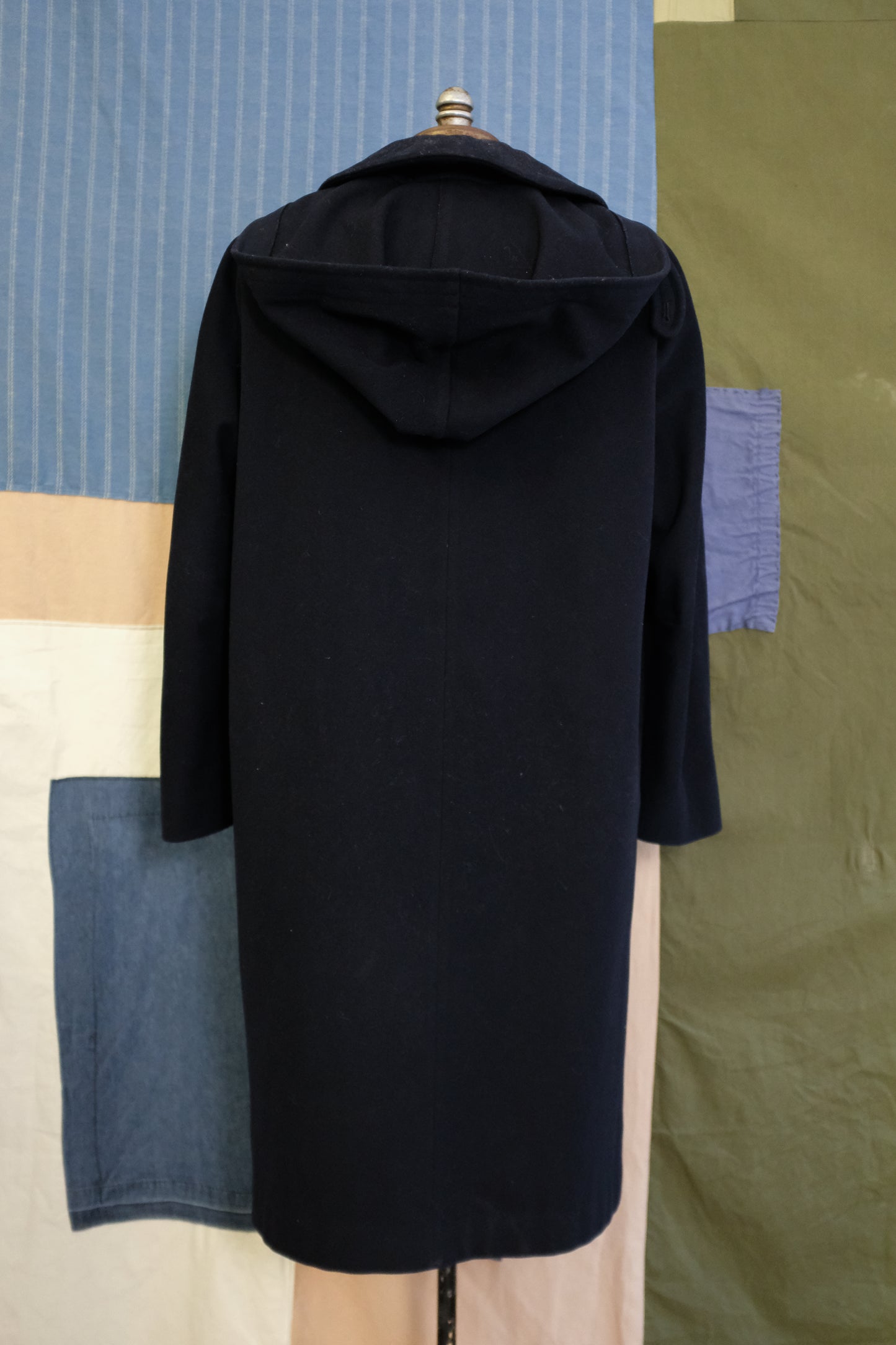 1940s Swedish Air Force Wool Coat with Hood