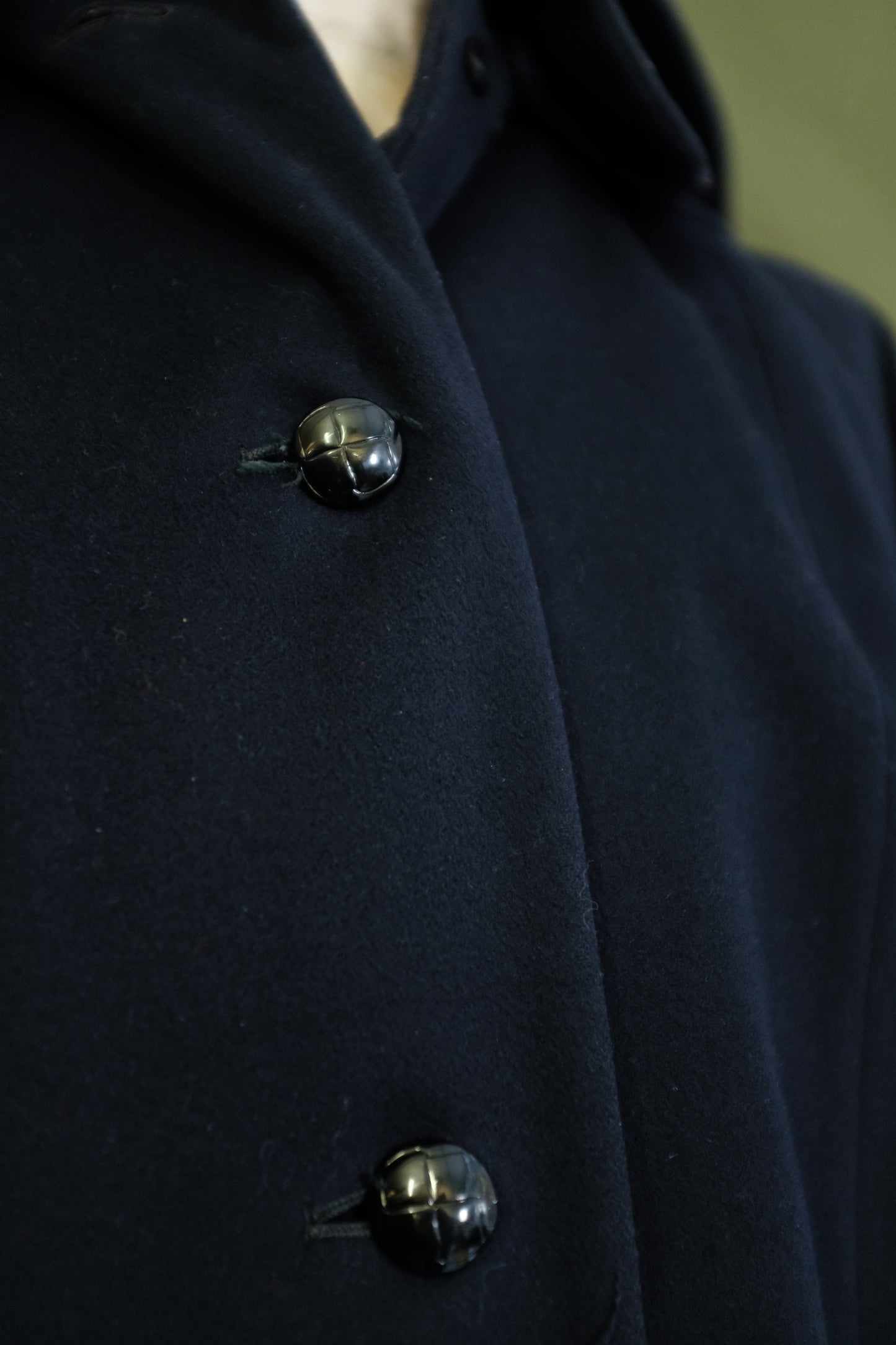 1940s Swedish Air Force Wool Coat with Hood