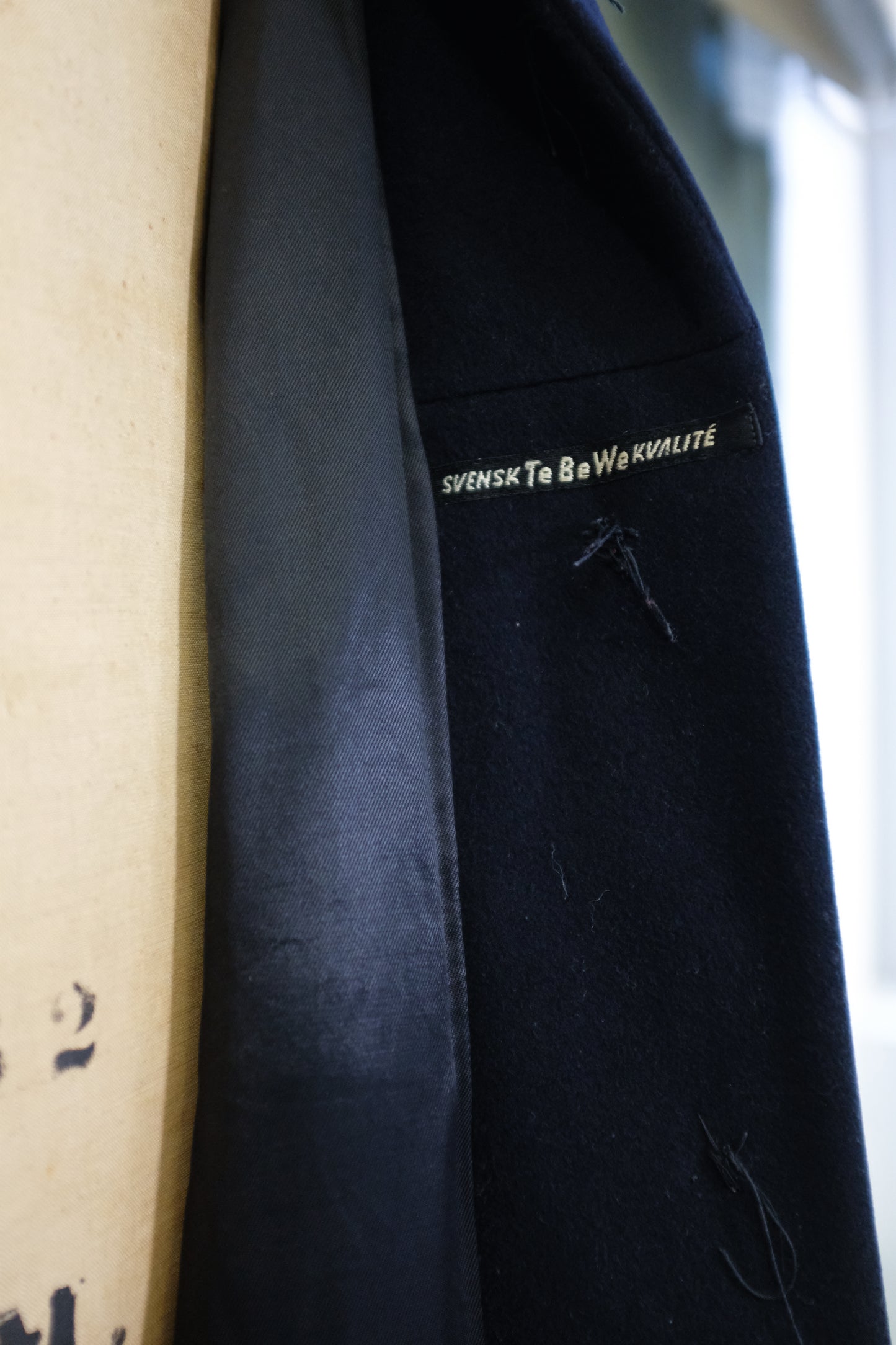 1940s Swedish Air Force Wool Coat with Hood